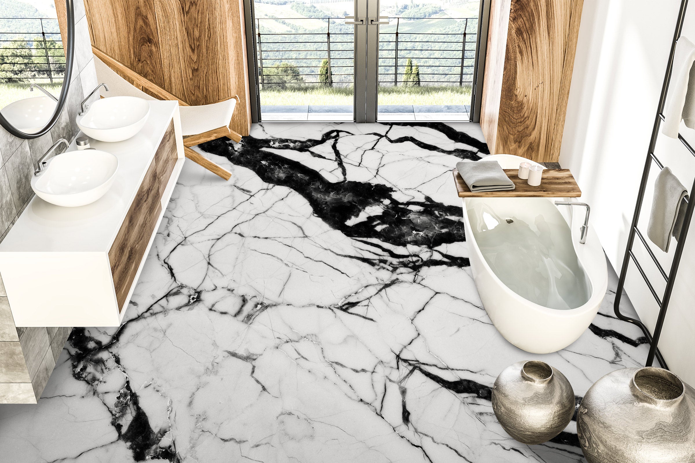 3D Black Spread 1183 Floor Mural Wallpaper Murals Self-Adhesive Removable Print Epoxy