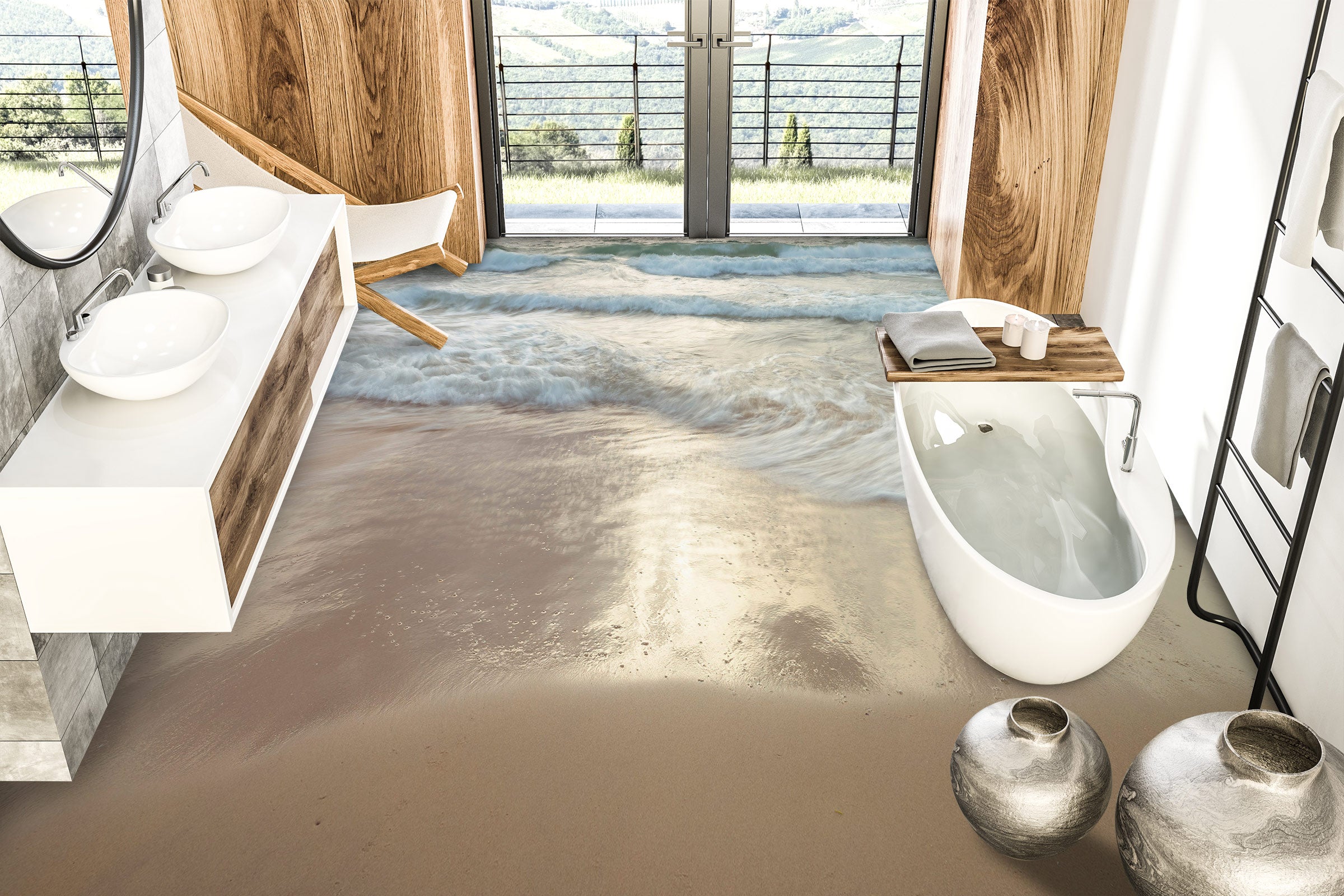 3D Beach 9846 Assaf Frank Floor Mural Wallpaper Murals Self-Adhesive Removable Print Epoxy