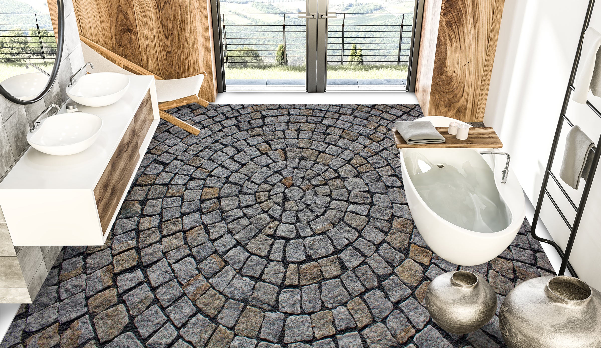 3D Dark Gray Plain Stones 1377 Floor Mural Wallpaper Murals Self-Adhesive Removable Print Epoxy