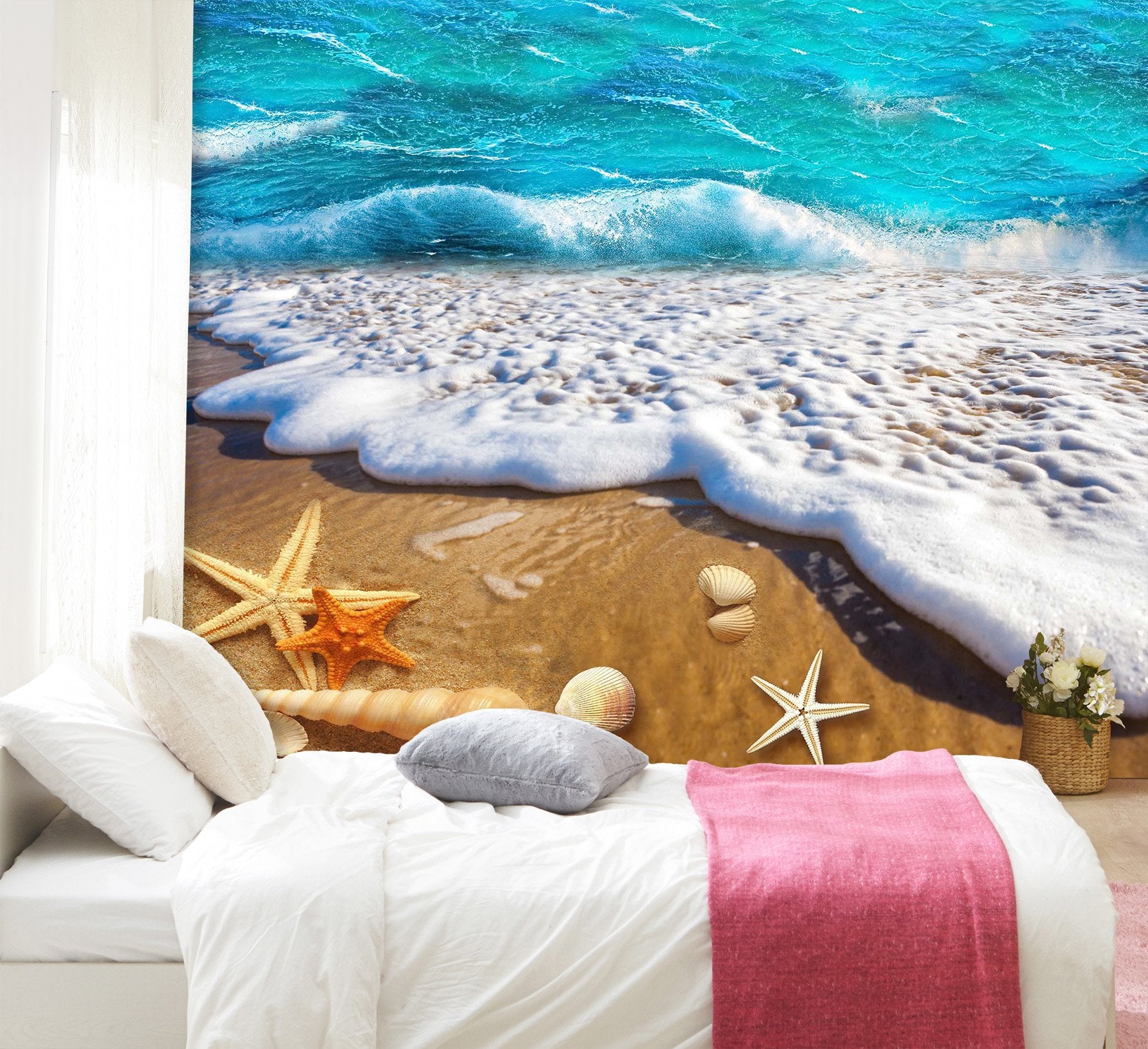 3D Beach Shells 1604 Wall Murals Wallpaper AJ Wallpaper 2