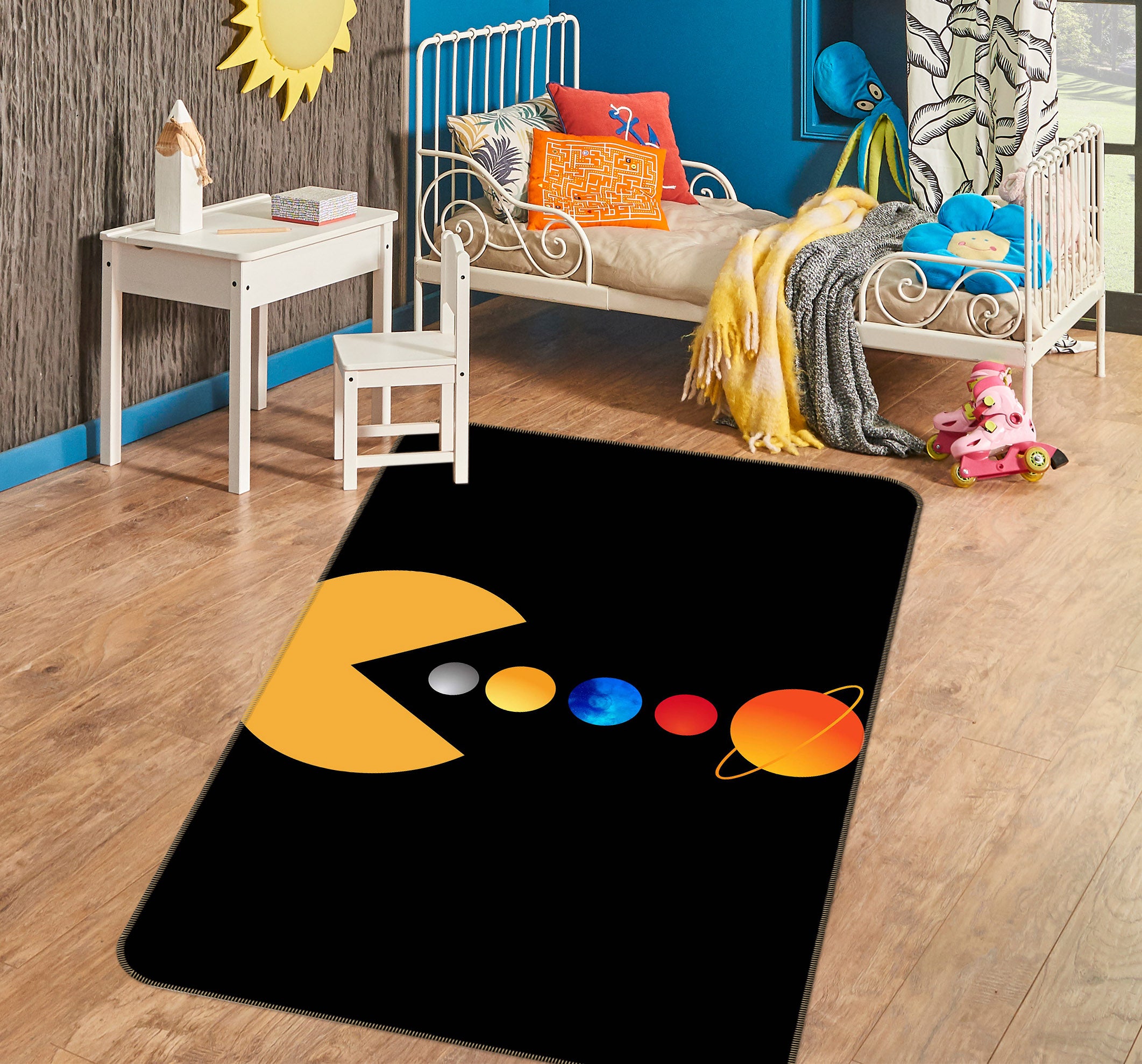 3D Monster Colorful Ball 1145 Boris Draschoff Rug Non Slip Rug Mat