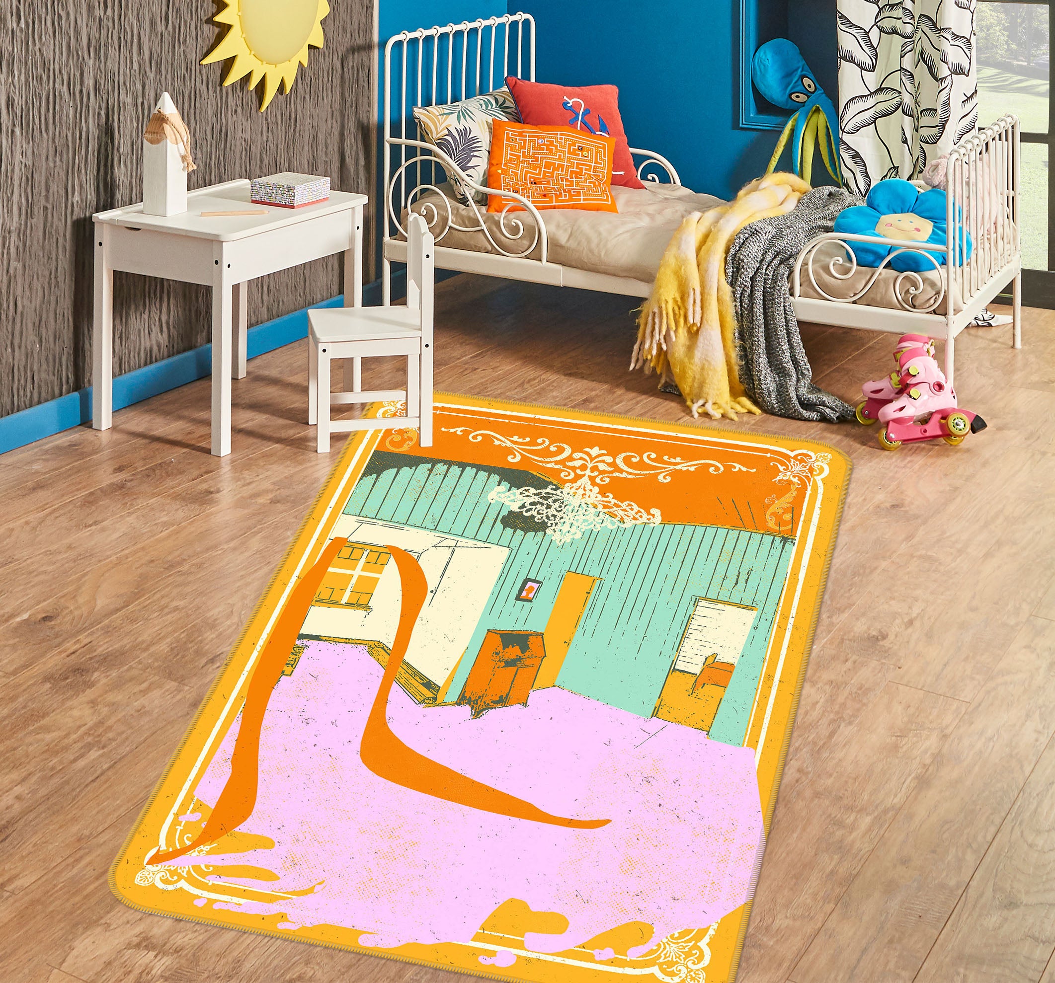 3D Cozy Room 1013 Showdeer Rug Non Slip Rug Mat