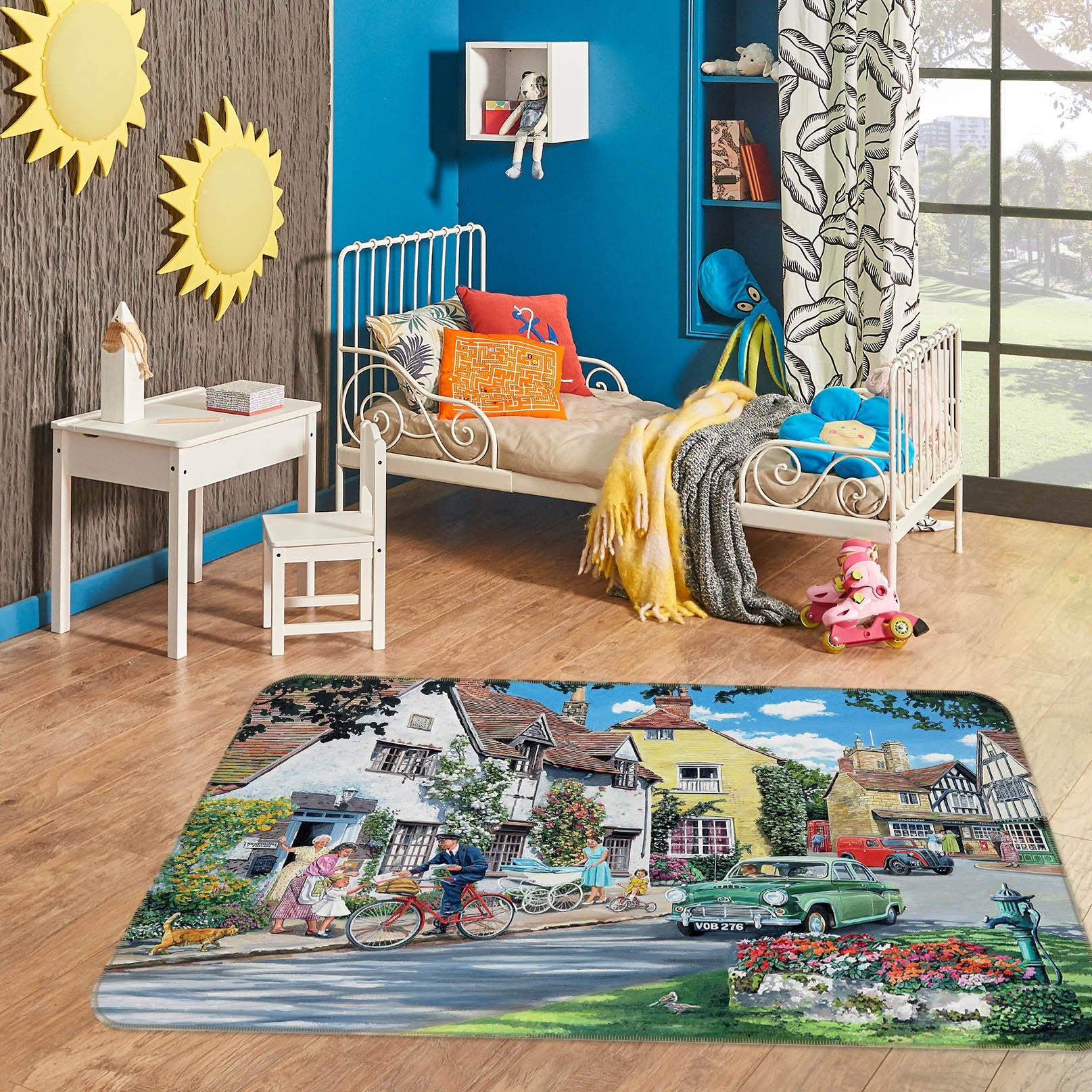 3D Beautiful Town 1062 Trevor Mitchell Rug Non Slip Rug Mat Mat AJ Creativity Home