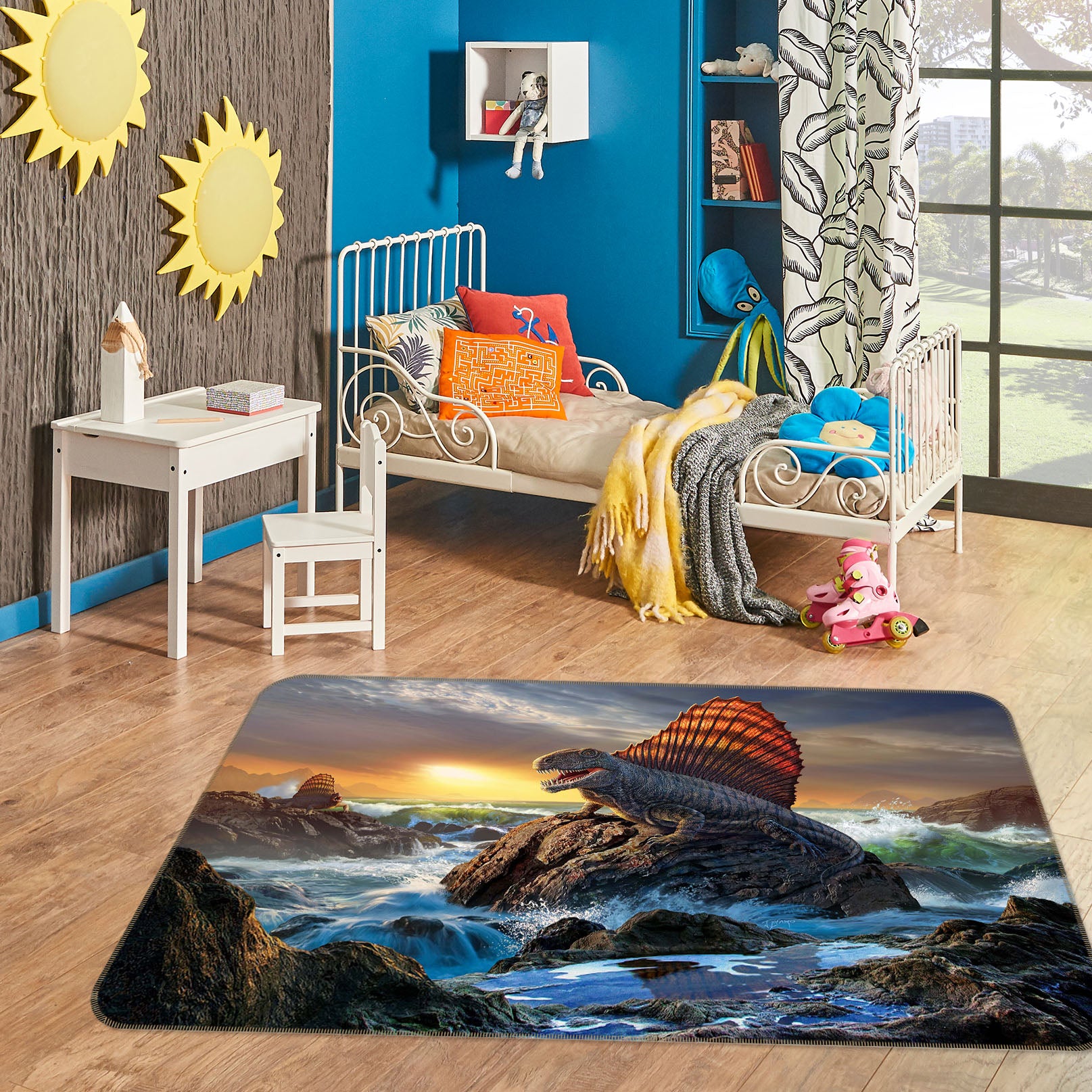 3D Millennium Turtle 1054 Jerry LoFaro Rug Non Slip Rug Mat