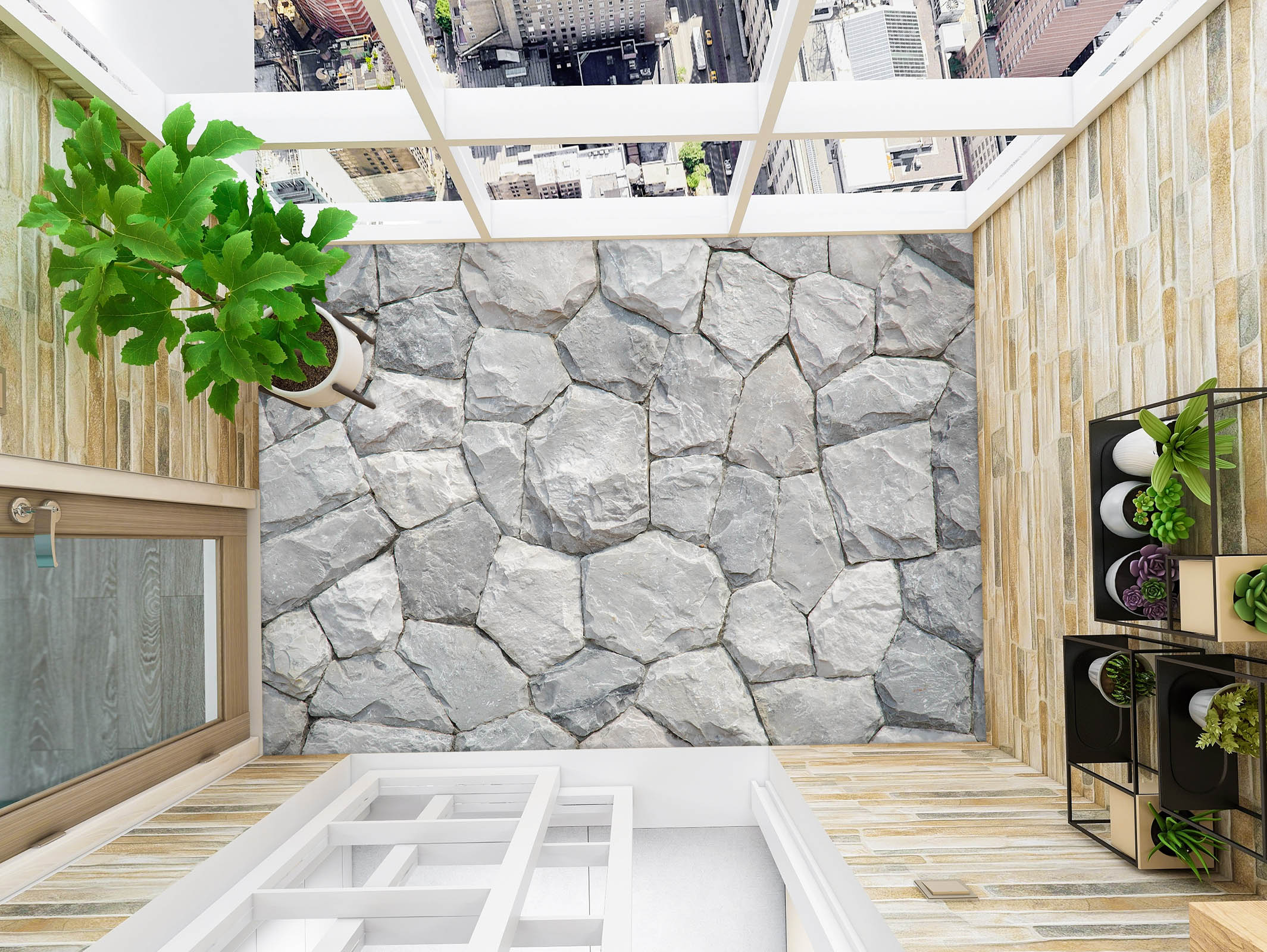 3D Light Gray Stones 986 Floor Mural Wallpaper Murals Self-Adhesive Removable Print Epoxy