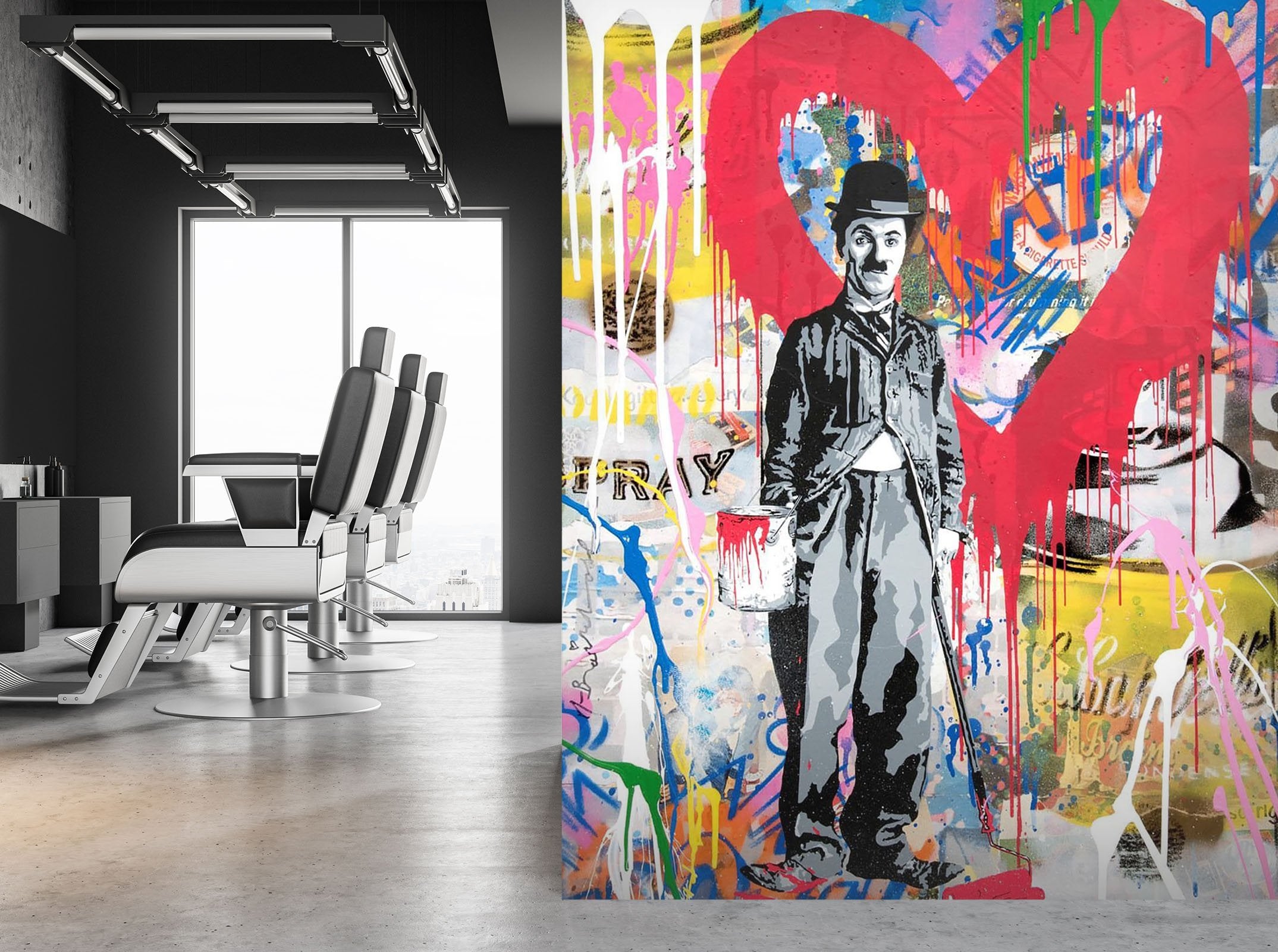 3D Chaplin Funny 141 Wall Murals Wallpaper AJ Wallpaper