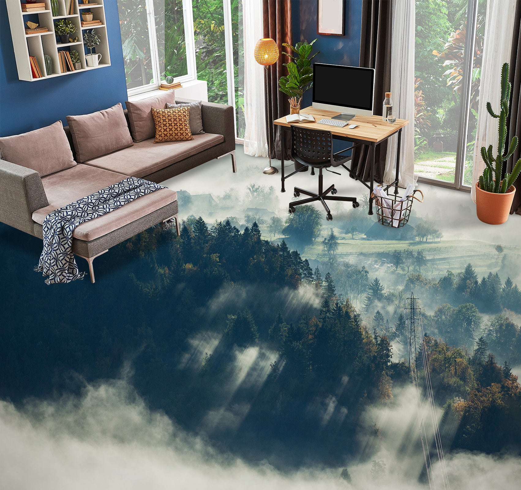 3D Artistic Landscape 1178 Floor Mural Wallpaper Murals Self-Adhesive Removable Print Epoxy