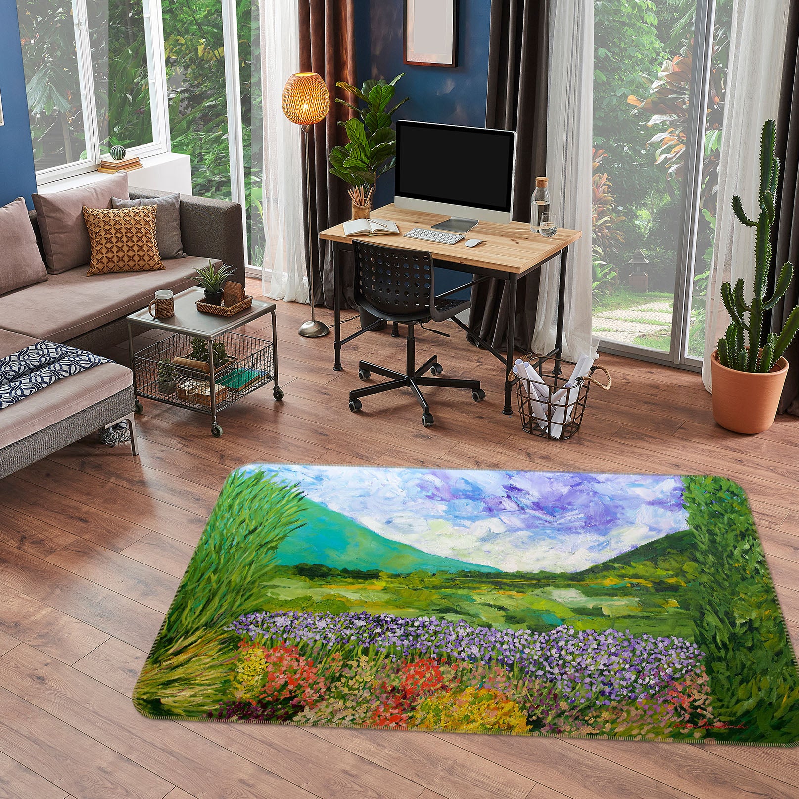 3D Beautiful Sky 1108 Allan P. Friedlander Rug Non Slip Rug Mat
