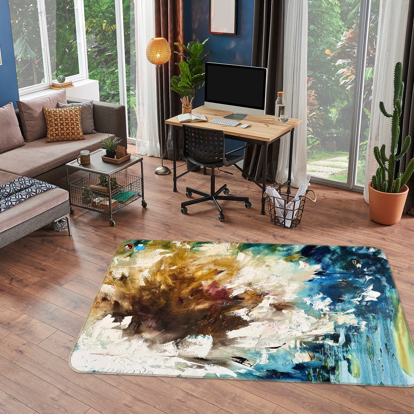 3D Painted Art 1134 Skromova Marina Rug Non Slip Rug Mat