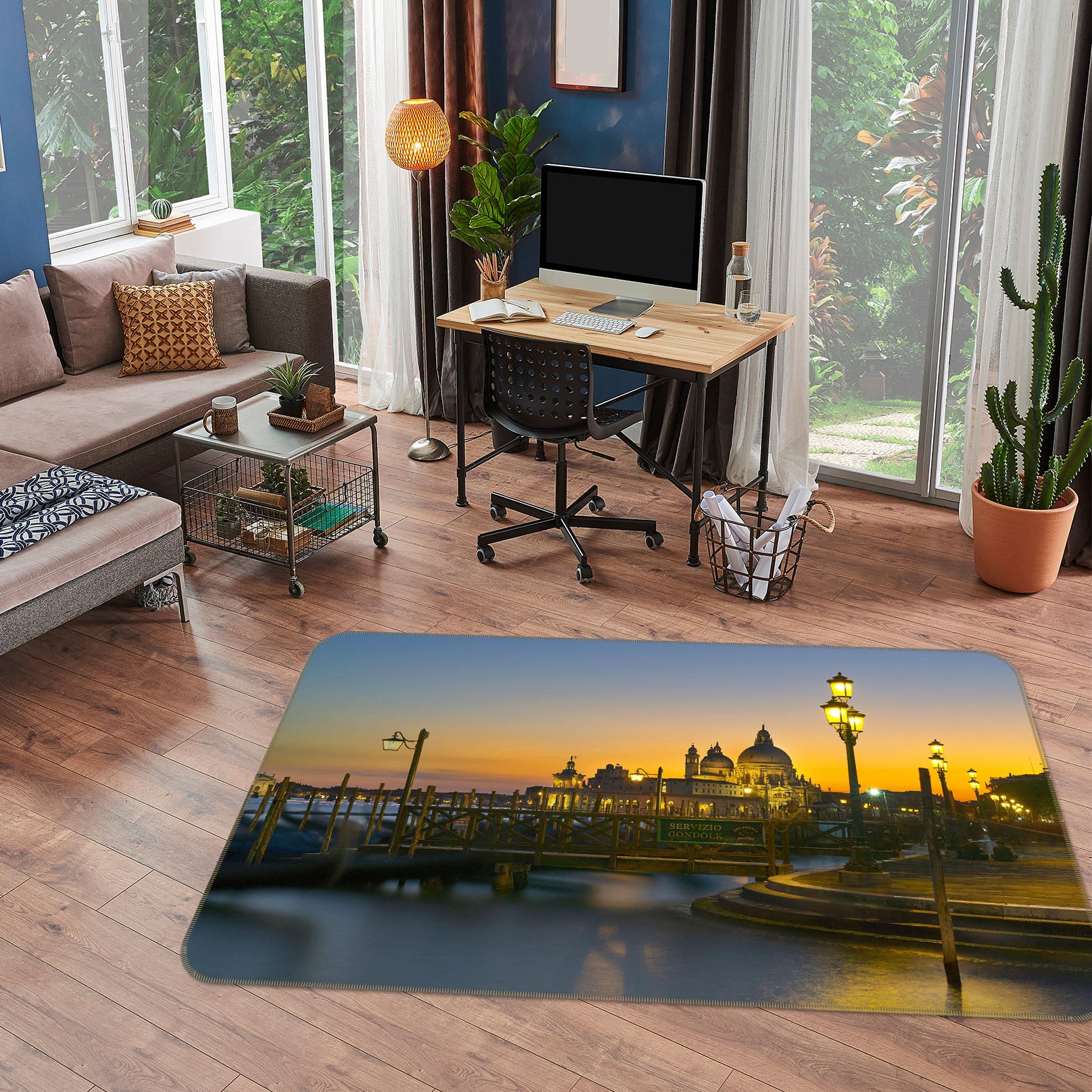 3D Dream City 1160 Marco Carmassi Rug Non Slip Rug Mat