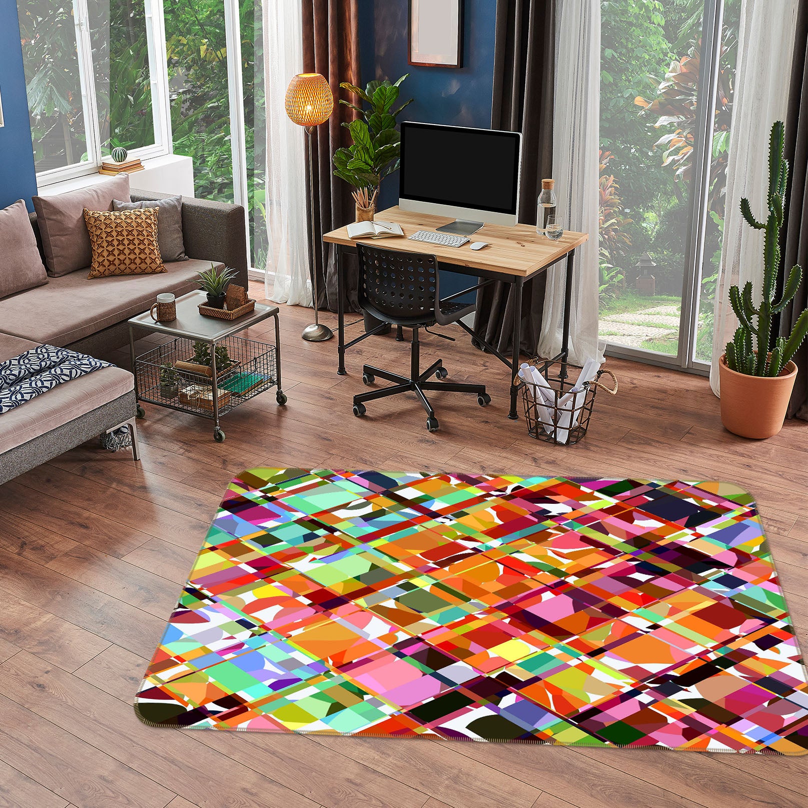 3D Bright Colors 1004 Shandra Smith Rug Non Slip Rug Mat