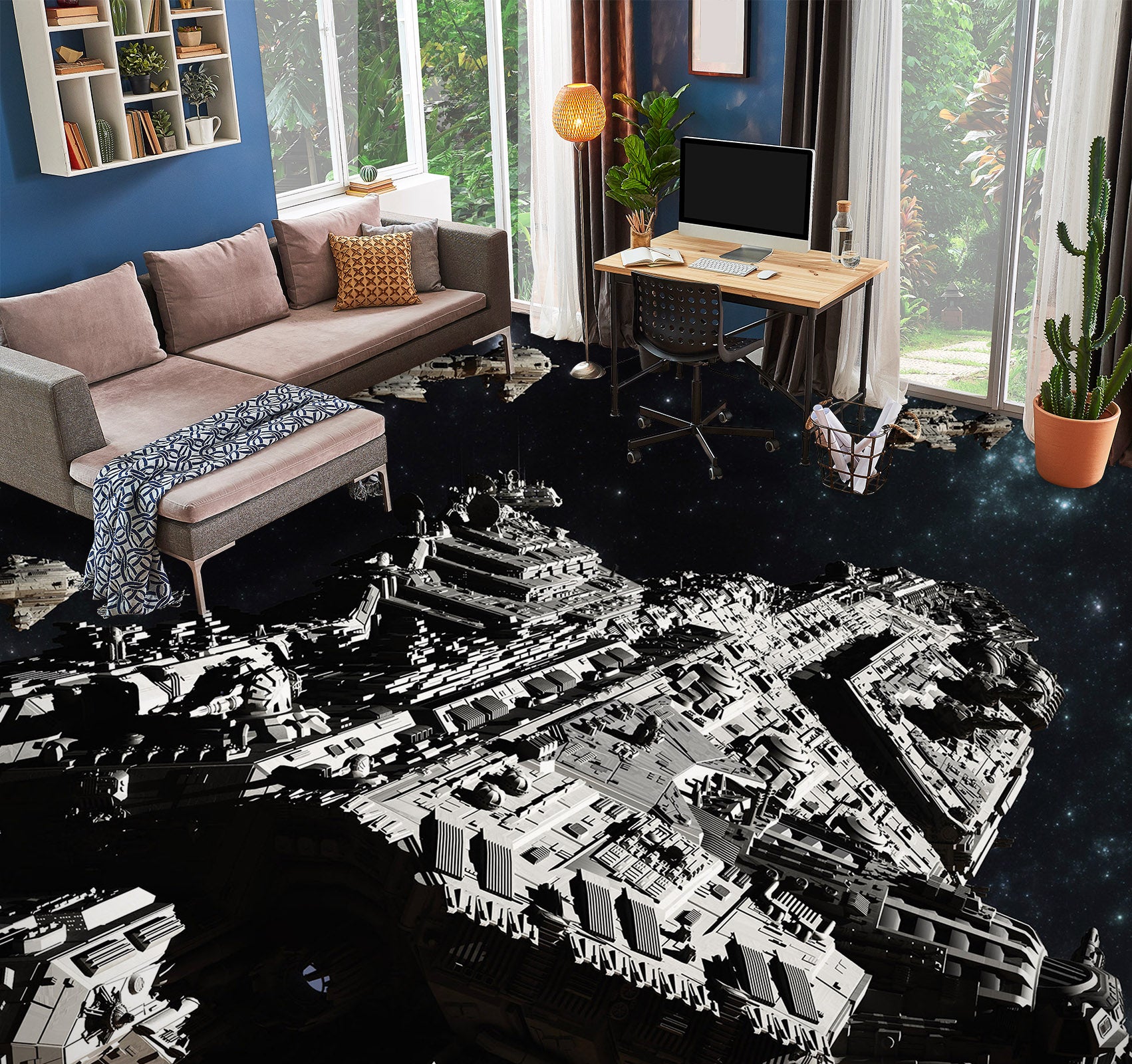 3D City Template Art 1465 Floor Mural Wallpaper Murals Self-Adhesive Removable Print Epoxy