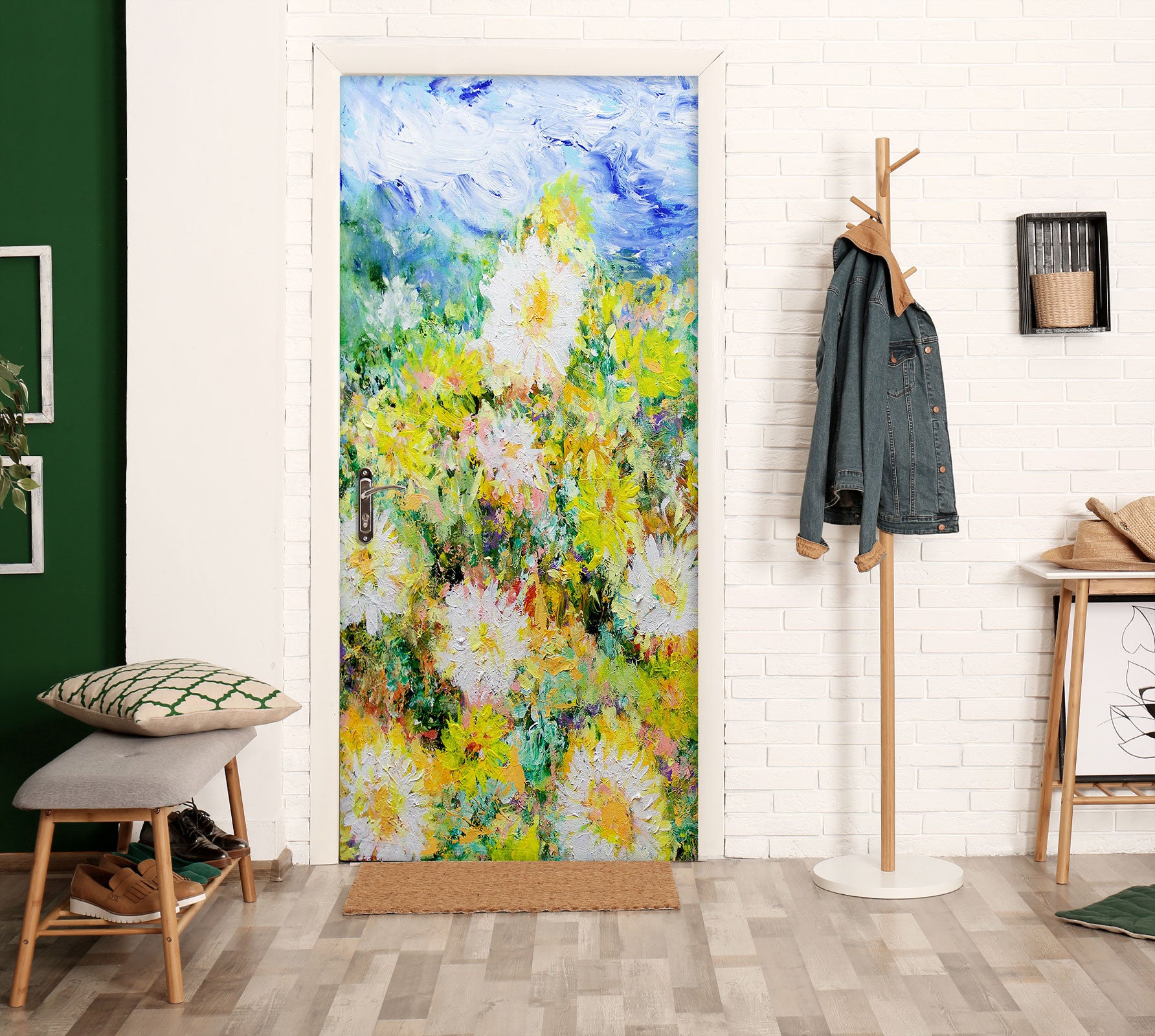 3D Painting Yellow Flowers 93204 Allan P. Friedlander Door Mural