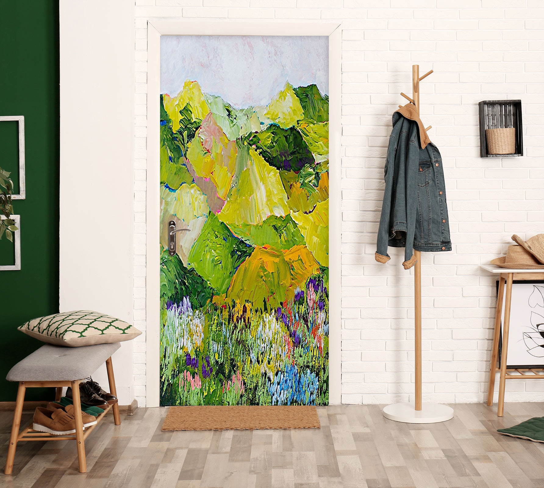 3D Meadow Flowers 9383 Allan P. Friedlander Door Mural
