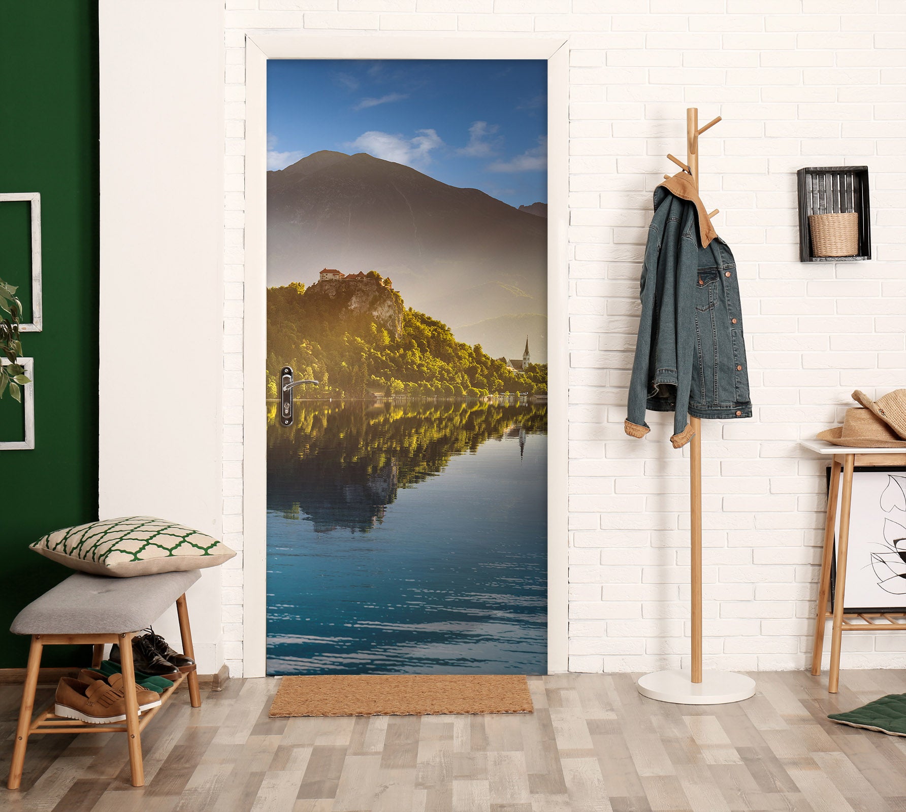 3D Grove Lake Mountain 11435 Marco Carmassi Door Mural