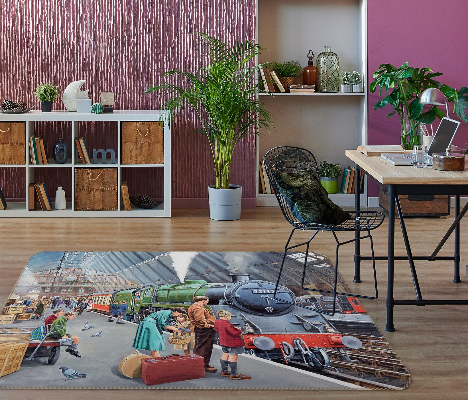 3D By Train 1103 Trevor Mitchell Rug Non Slip Rug Mat