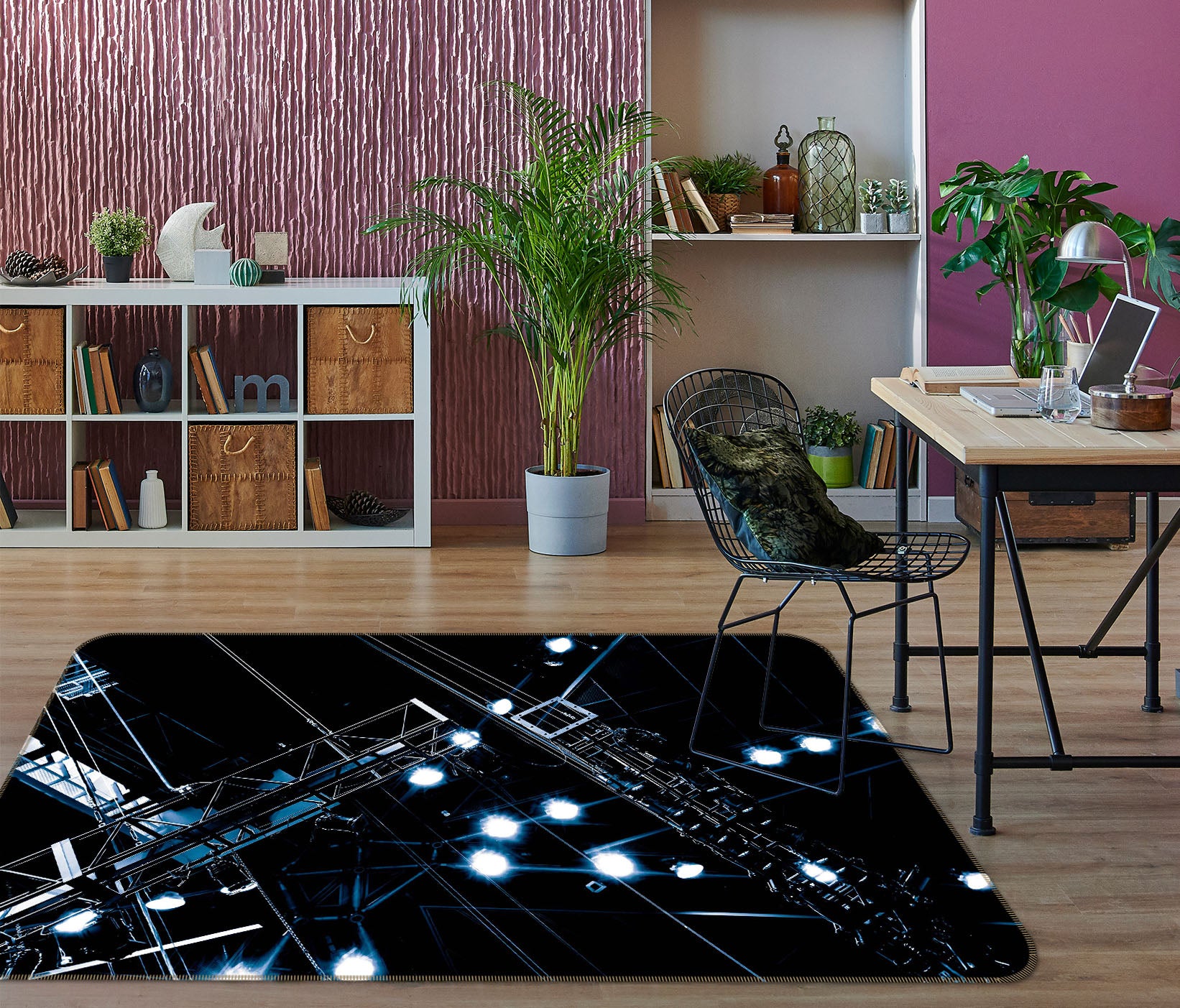 3D City Lighthouse 1002 Noirblanc777 Rug Non Slip Rug Mat