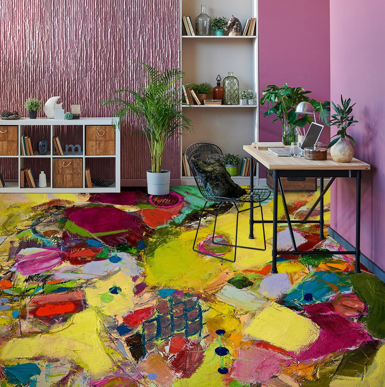 3D Pigment Color Block 9929 Allan P. Friedlander Floor Mural Wallpaper Murals Self-Adhesive Removable Print Epoxy