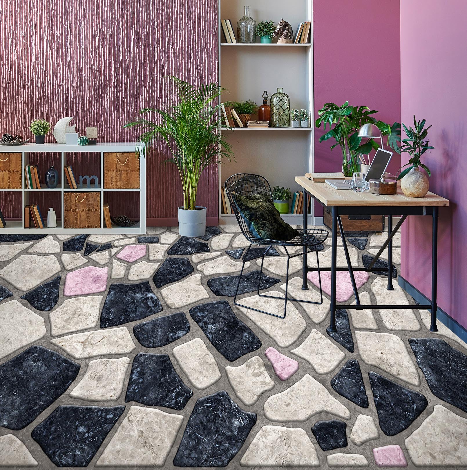 3D Three-color Stone Art 913 Floor Mural Wallpaper Murals Rug & Mat Print Epoxy waterproof bath floor