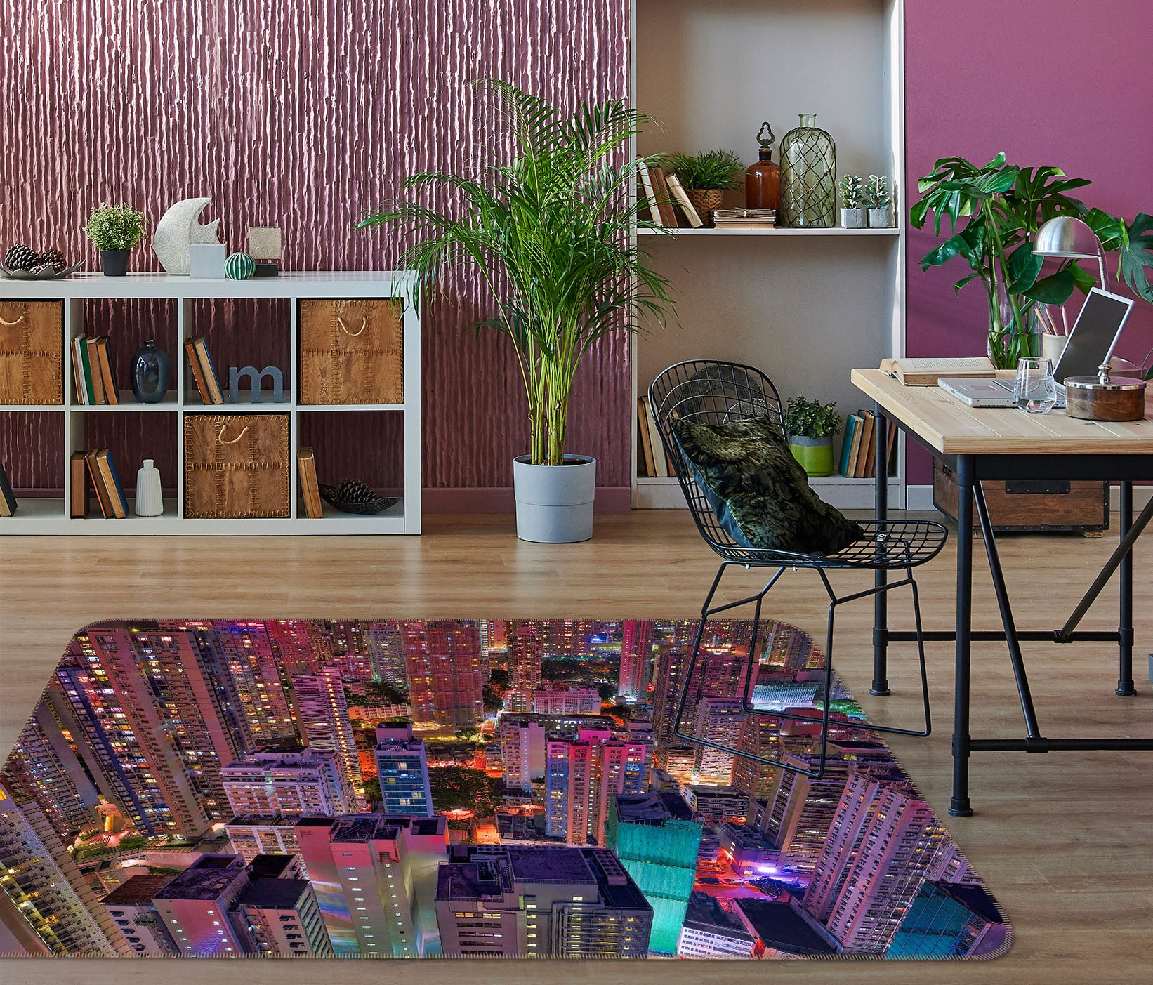 3D Tall Building 1187 Marco Carmassi Rug Non Slip Rug Mat