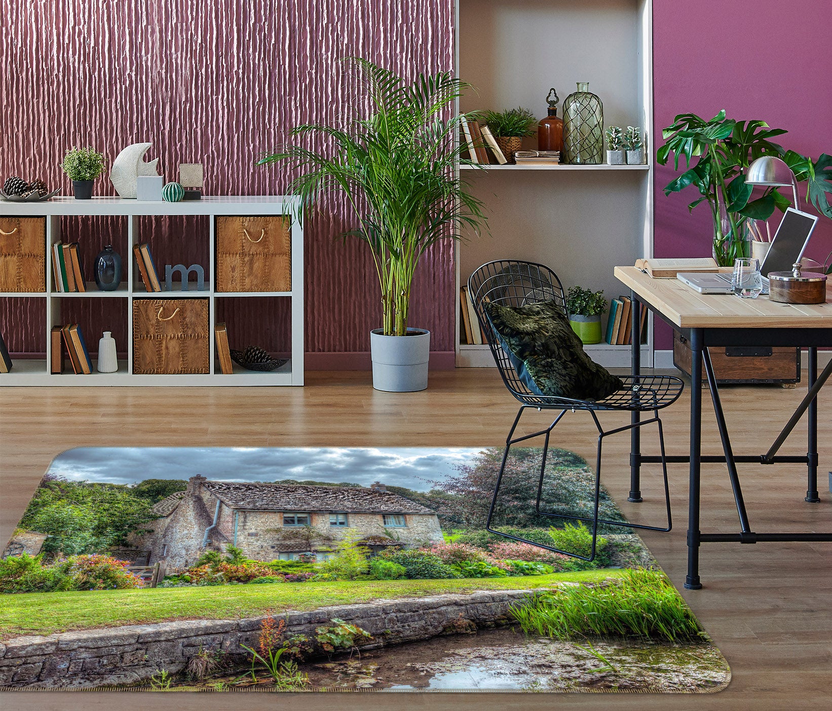 3D Countryside Village 1008 Assaf Frank Rug Non Slip Rug Mat