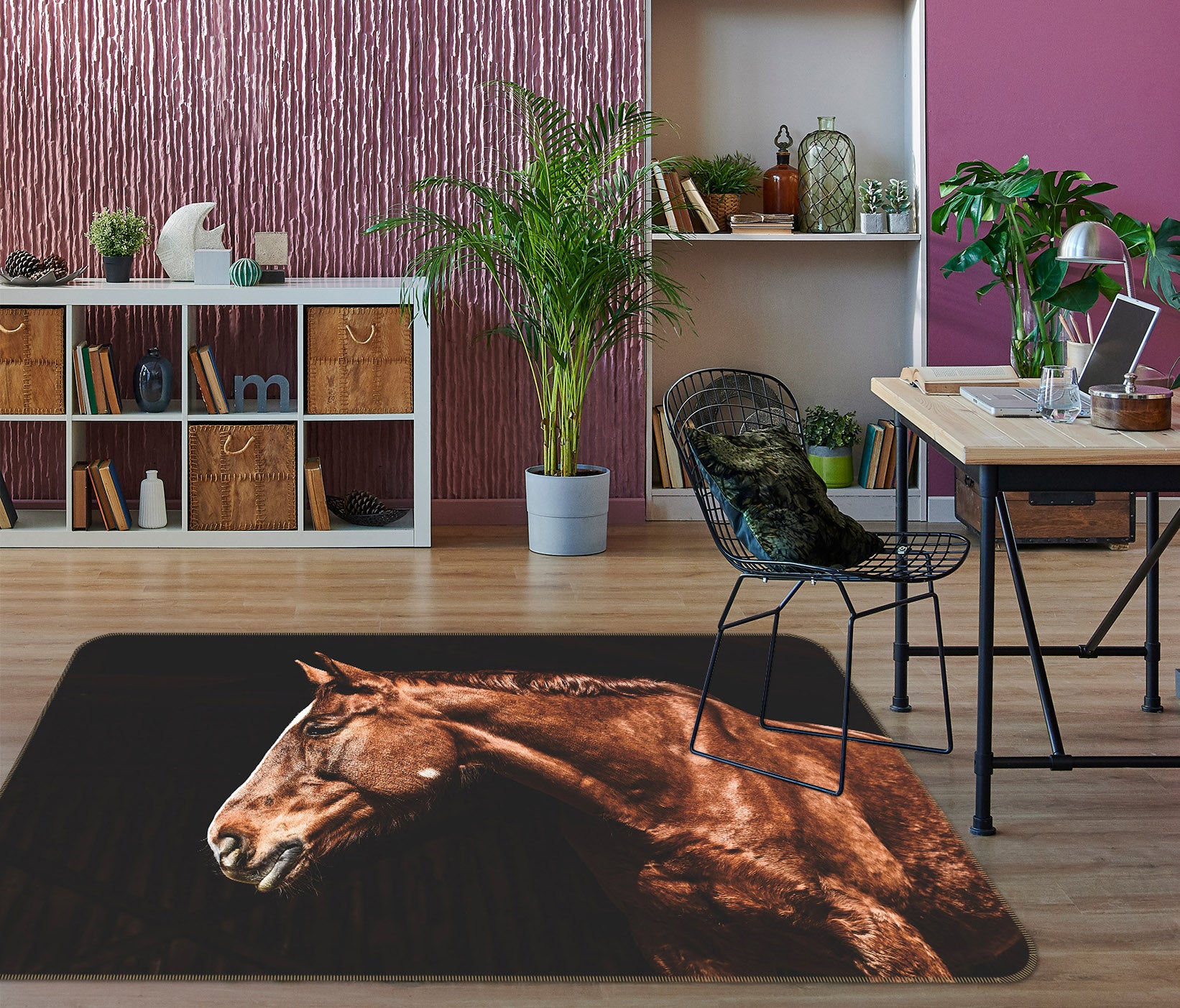 3D Horse Body 094 Animal Non Slip Rug Mat