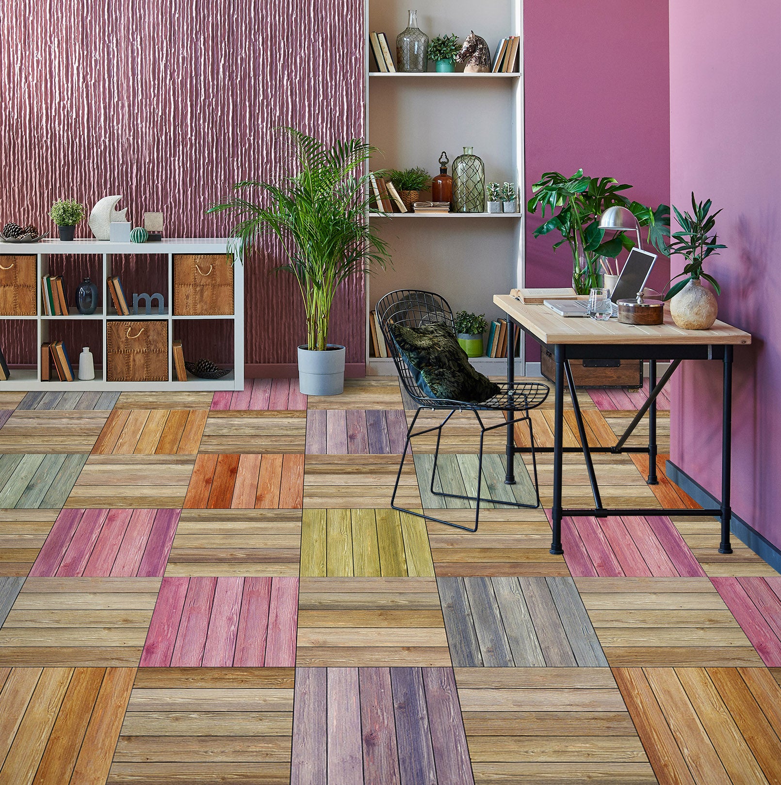 3D Colorful Wood Grains 820 Floor Mural Wallpaper Murals Rug & Mat Print Epoxy waterproof bath floor