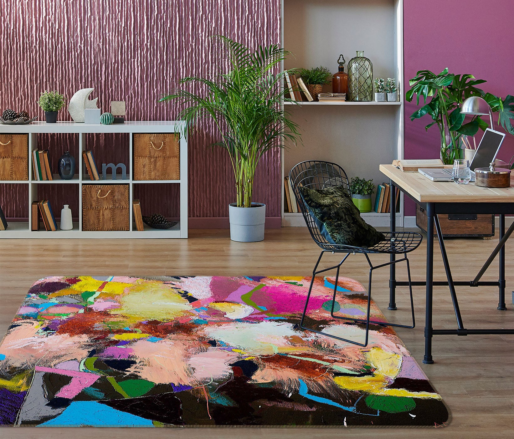 3D Color Painting 1047 Allan P. Friedlander Rug Non Slip Rug Mat