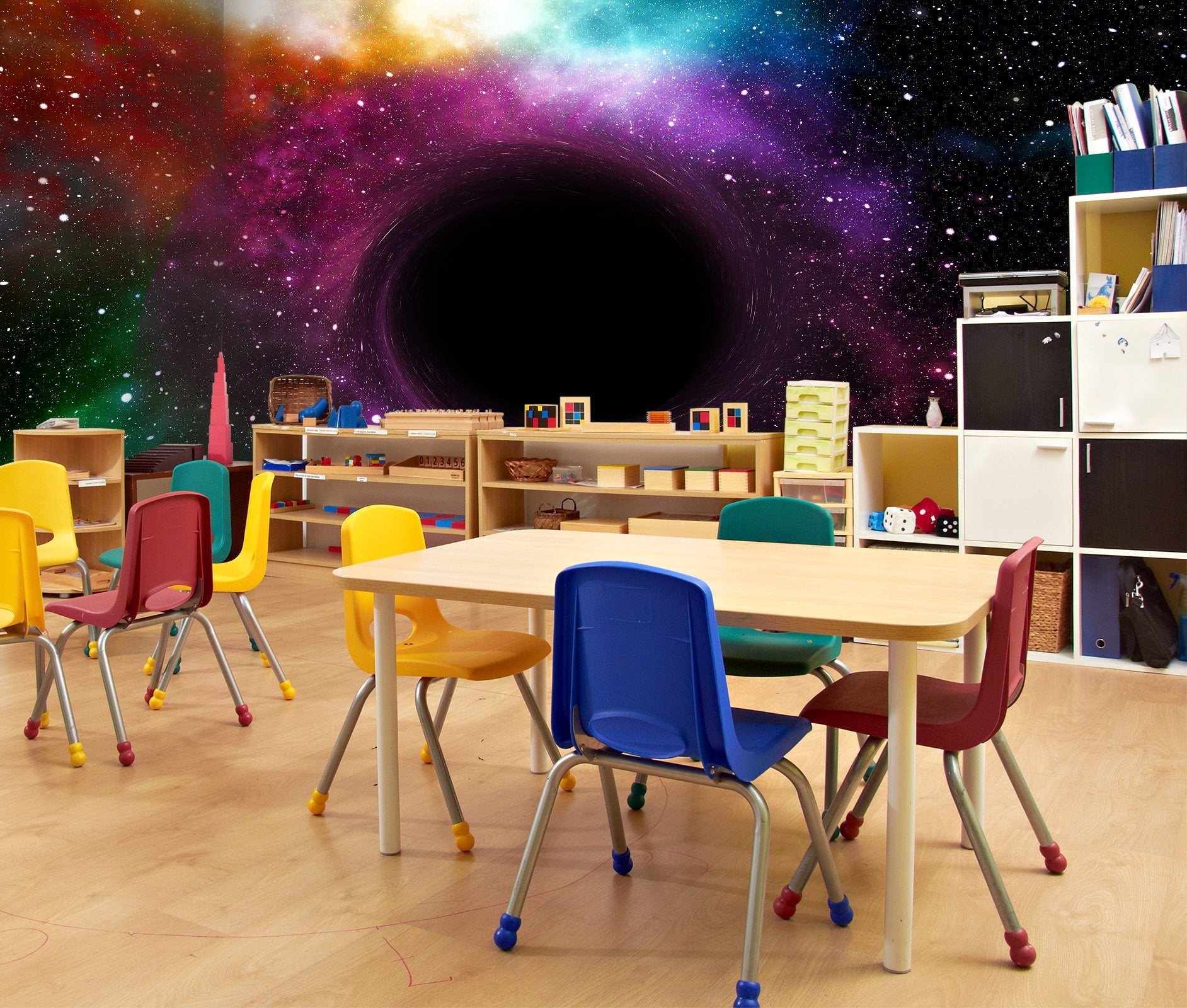 3D colorful universe 04 Wall Murals Wallpaper AJ Wallpaper 2