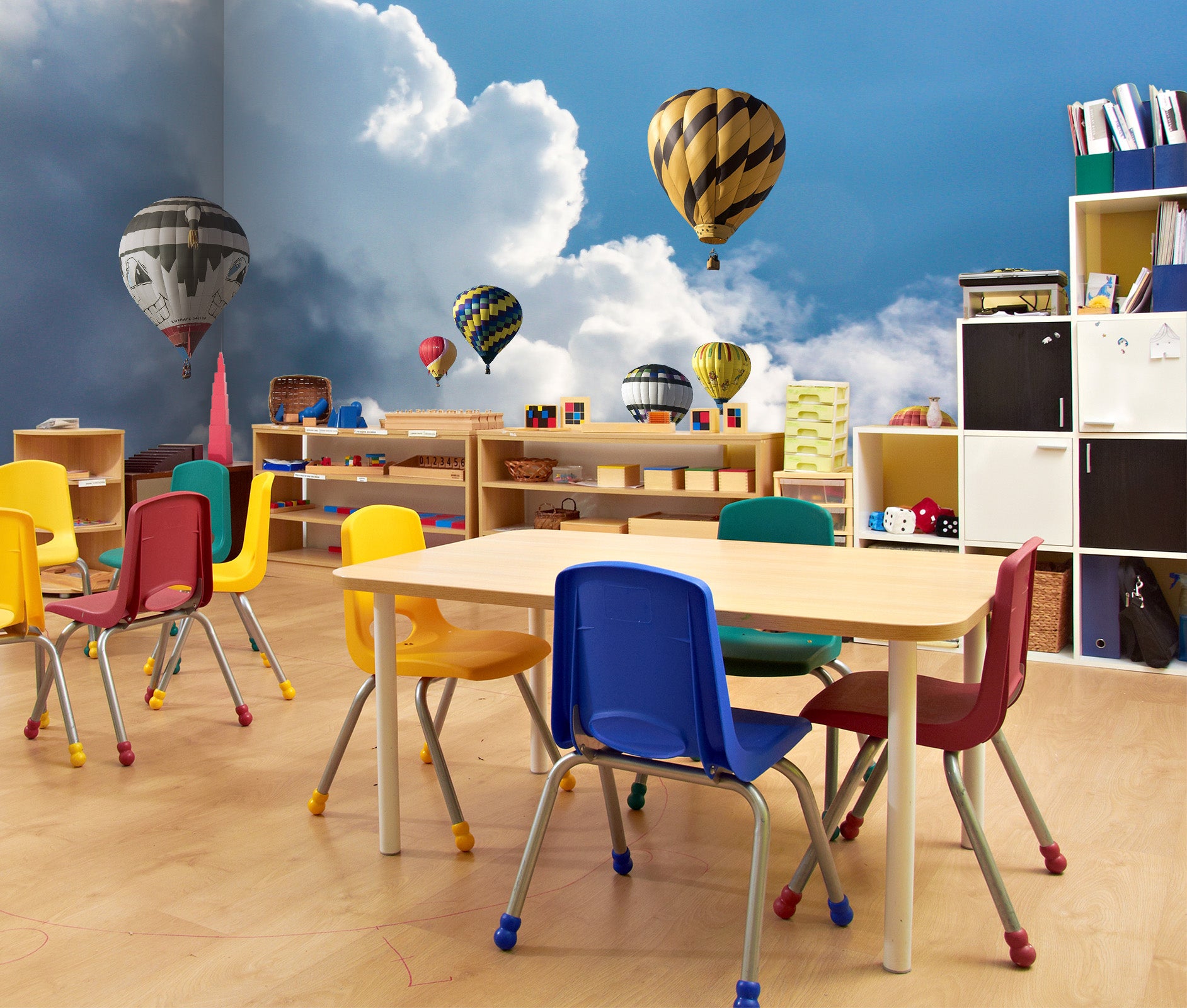 3D Cloud Balloon 151 Wall Murals