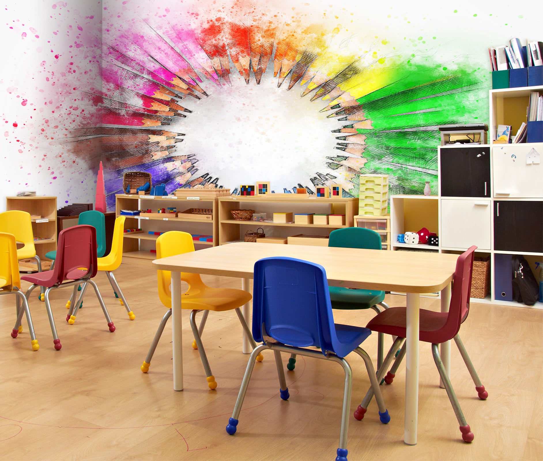 3D Colored Pencils 168 Wall Murals