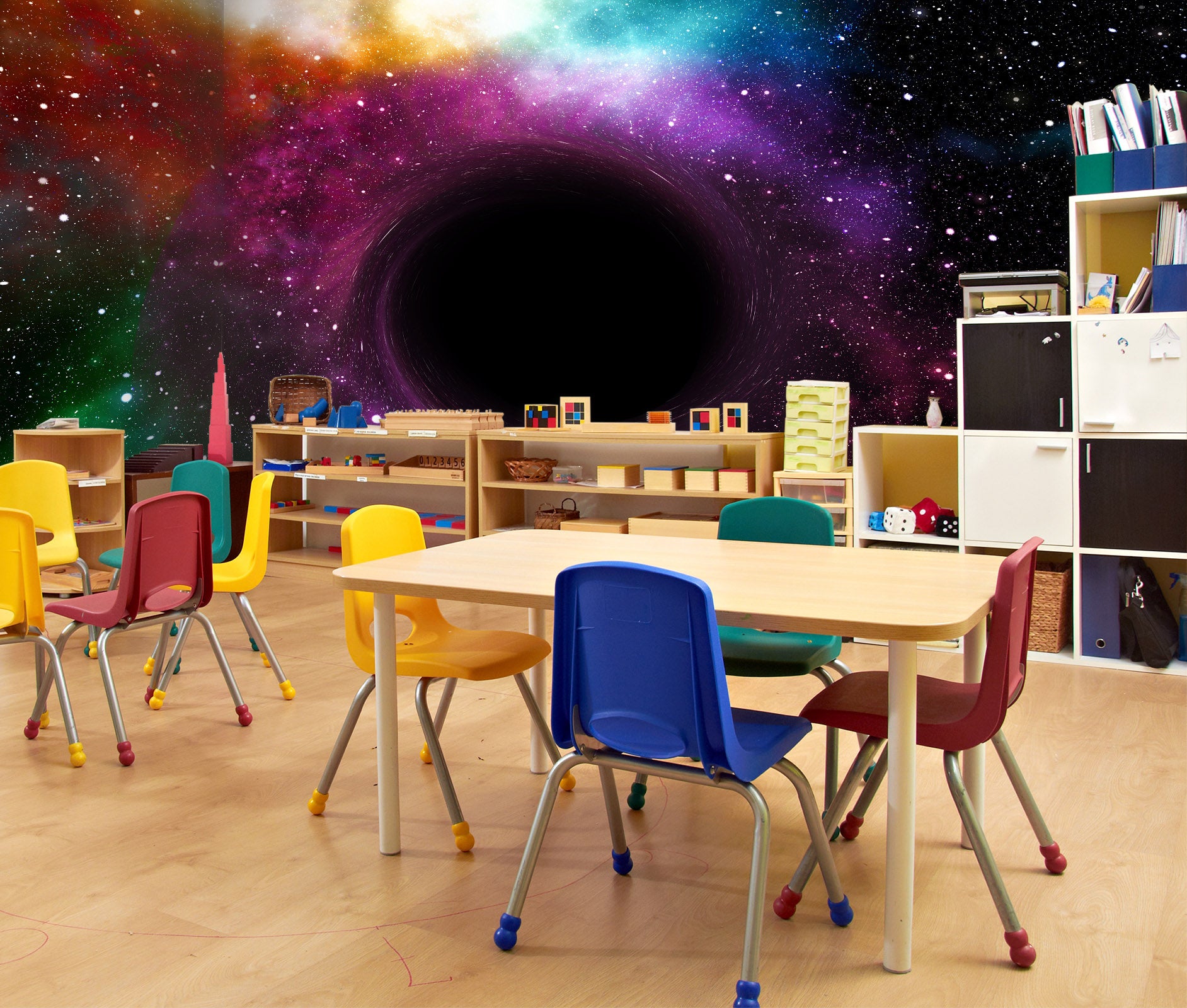 3D Wormhole Stars 137 Wall Murals