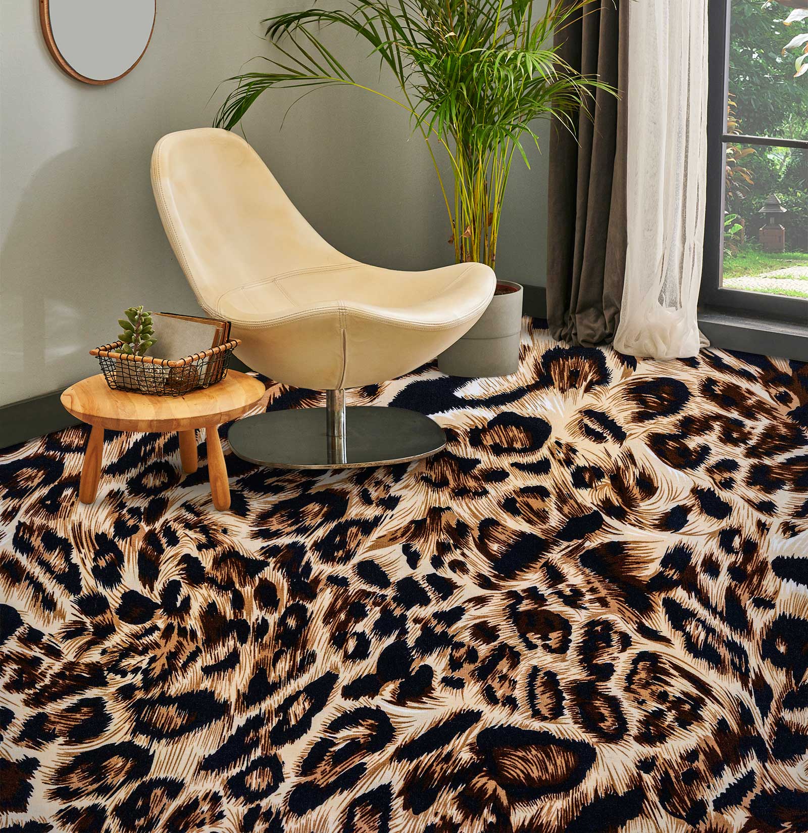 3D Fashionable Leopard Print 1338 Floor Mural Wallpaper Murals Self-Adhesive Removable Print Epoxy