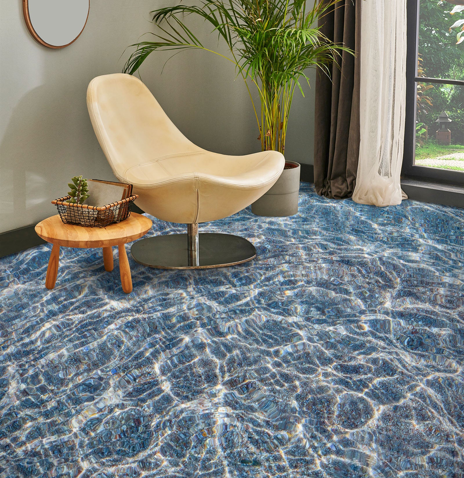 3D Light Ripple Art 753 Floor Mural Wallpaper Murals Rug & Mat Print Epoxy waterproof bath floor