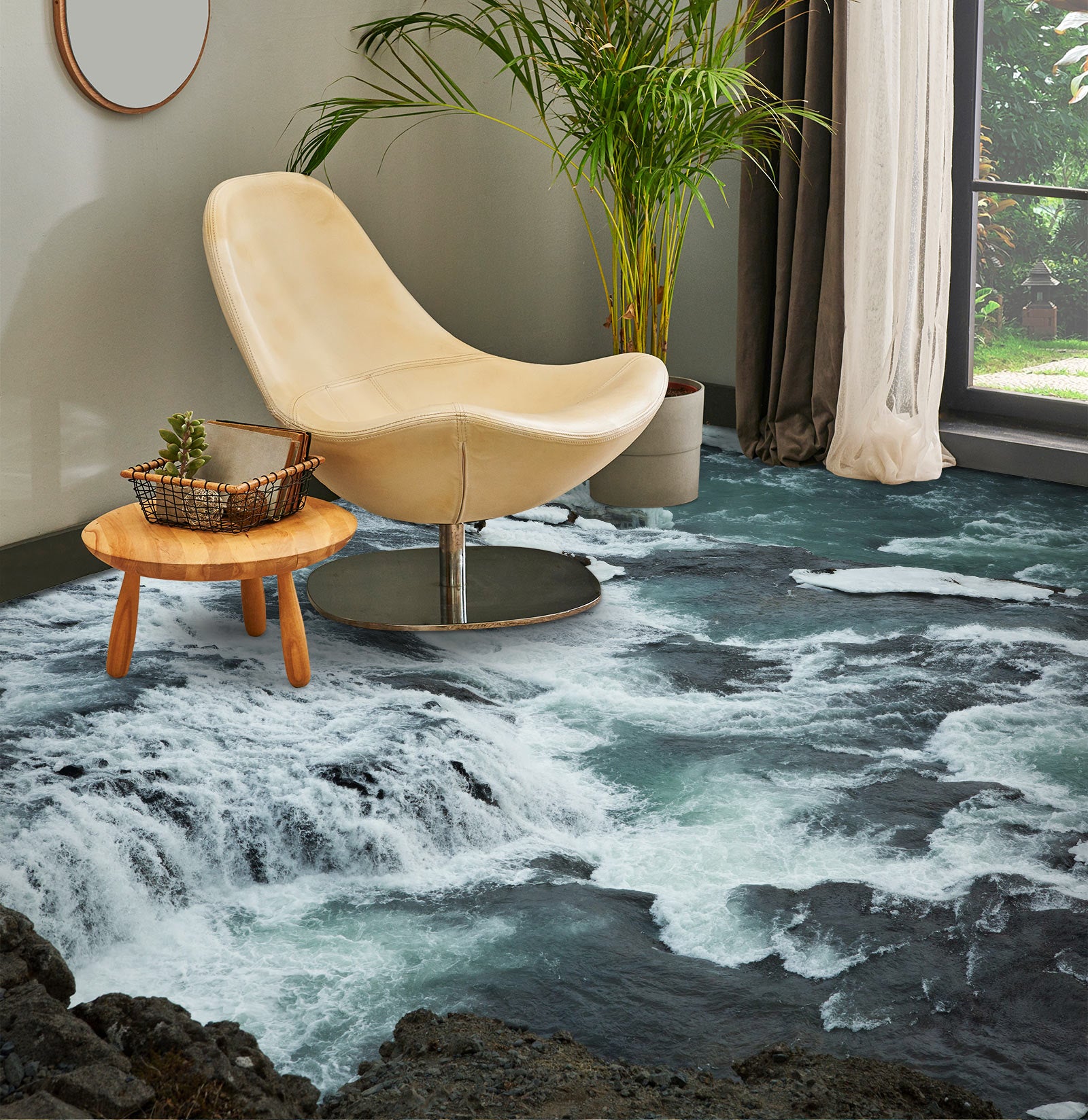 3D Fierce Lake Water 1065 Floor Mural Wallpaper Murals Self-Adhesive Removable Print Epoxy