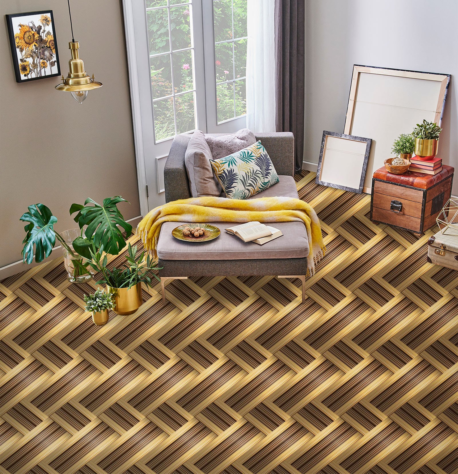 3D Staggered Rectangles 1319 Floor Mural Wallpaper Murals Self-Adhesive Removable Print Epoxy