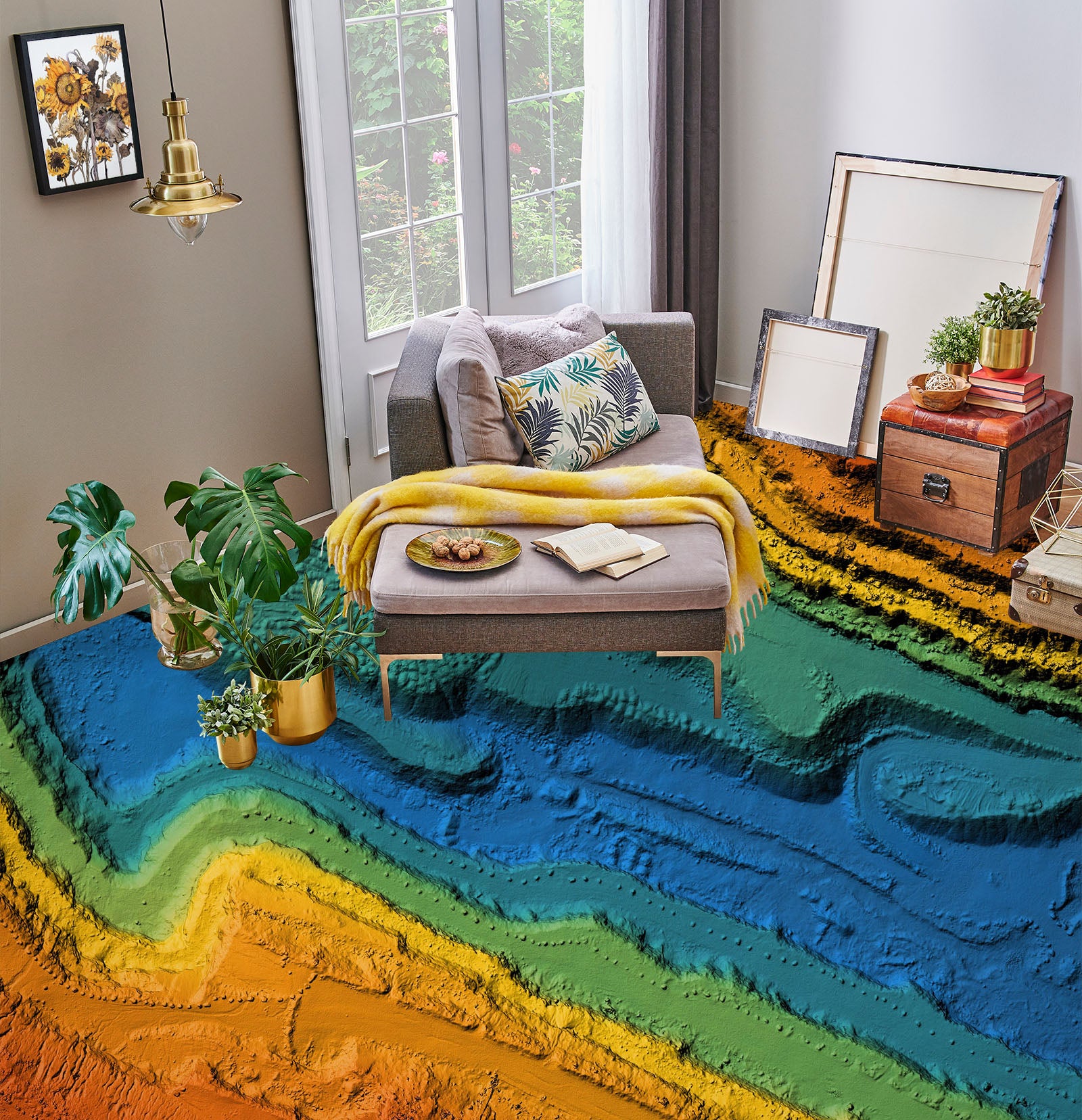 3D Color Distribution 266 Floor Mural Wallpaper Murals Rug & Mat Print Epoxy waterproof bath floor