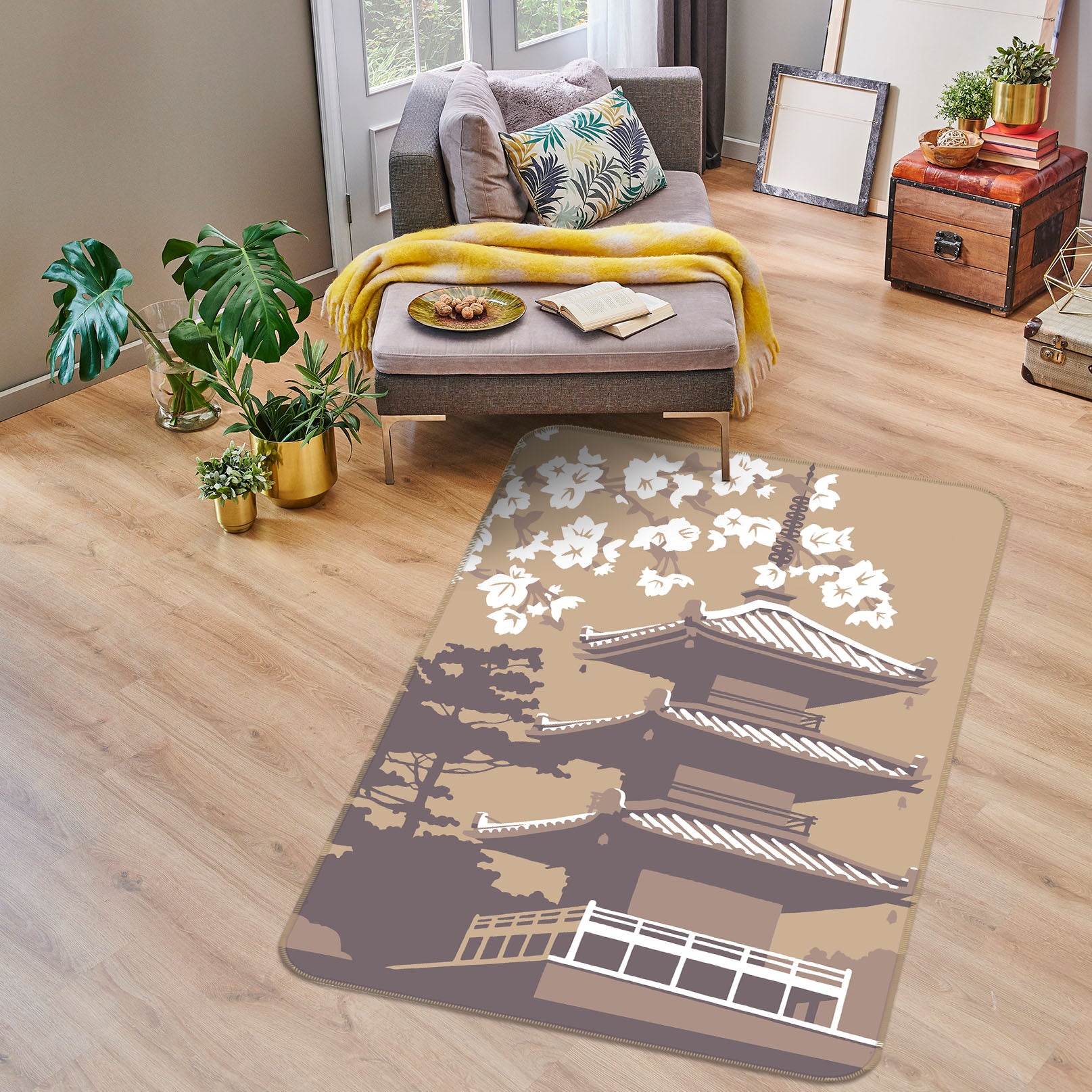 3D Japan 1116 Steve Read Rug Non Slip Rug Mat