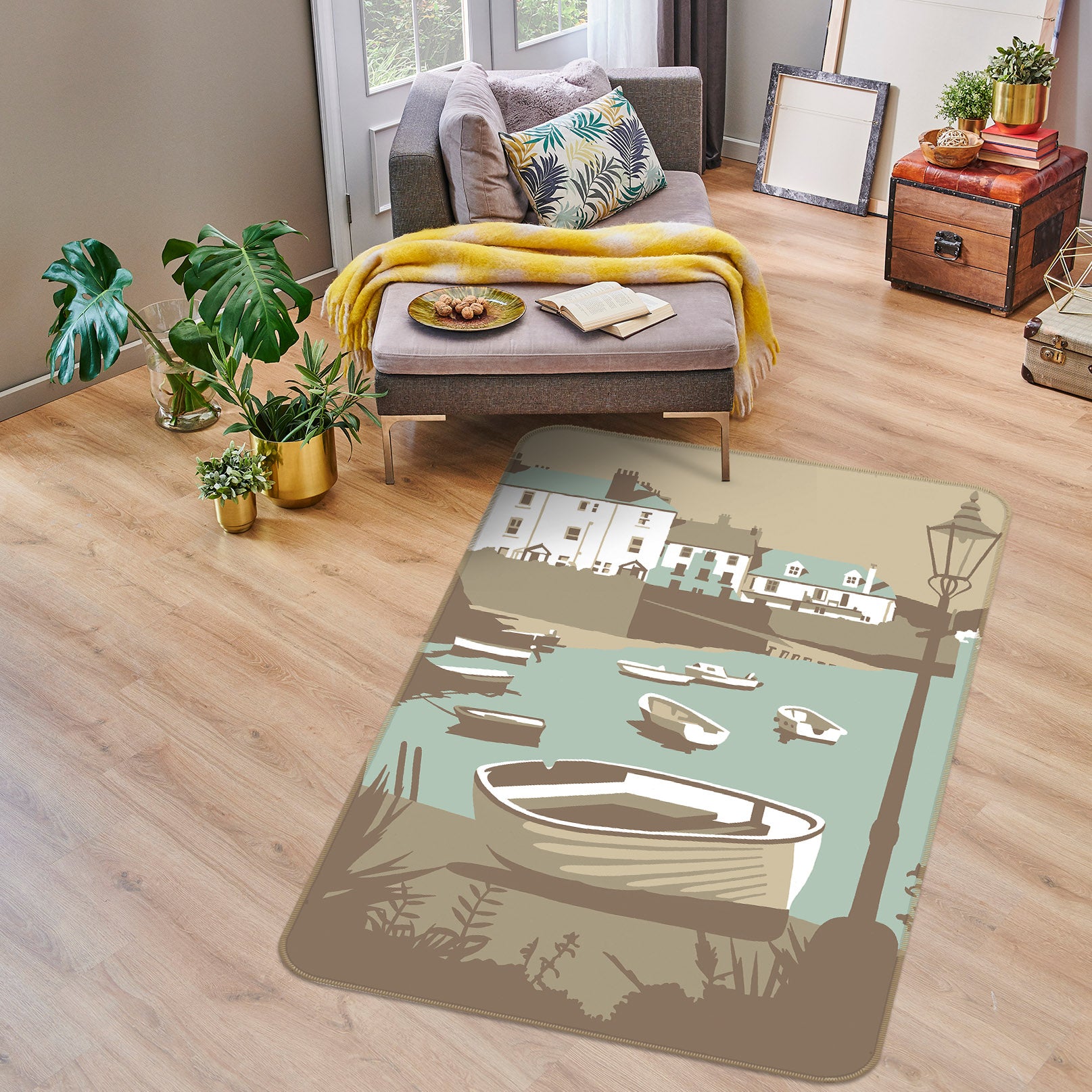 3D Dartmouth 1113 Steve Read Rug Non Slip Rug Mat