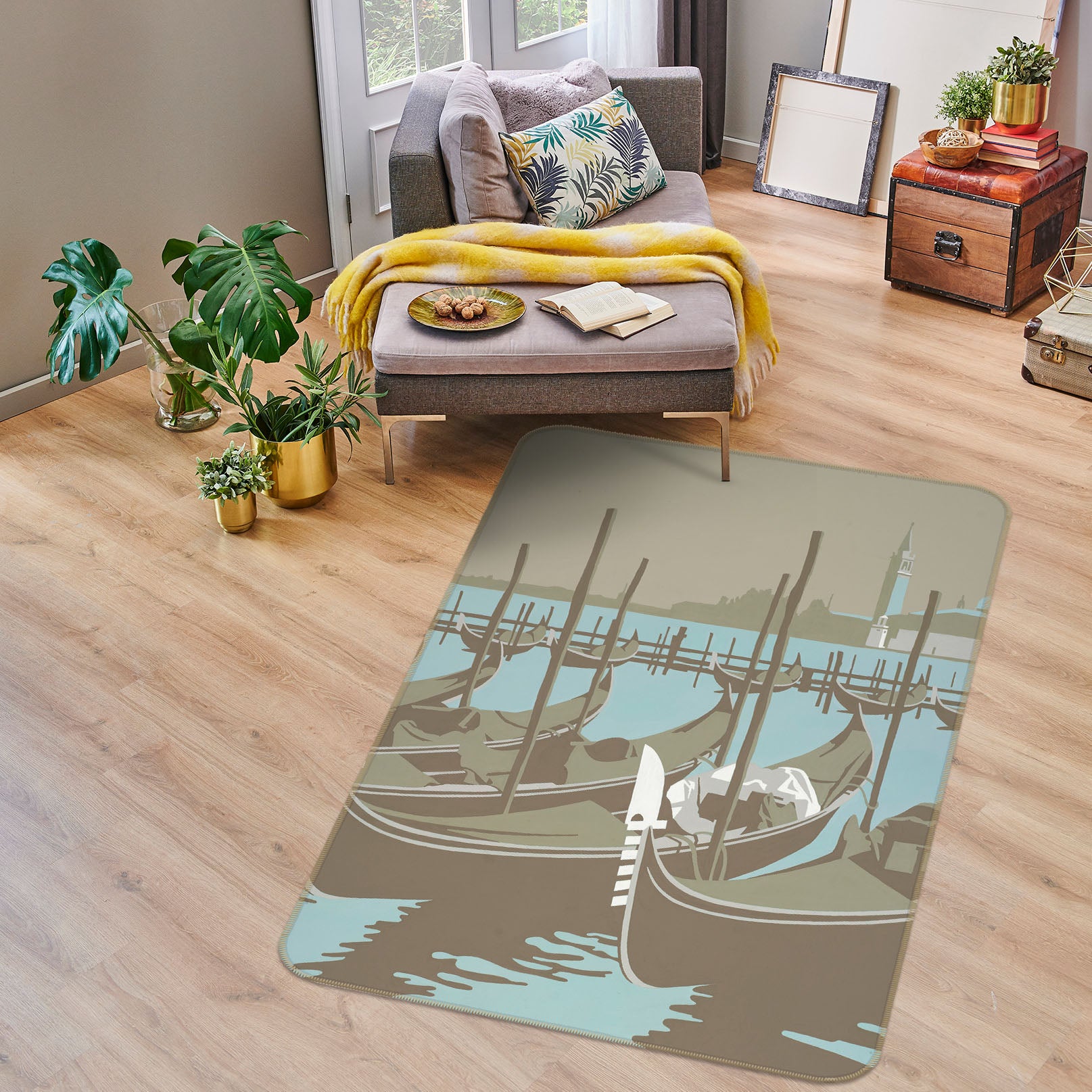 3D Venice 1162 Steve Read Rug Non Slip Rug Mat