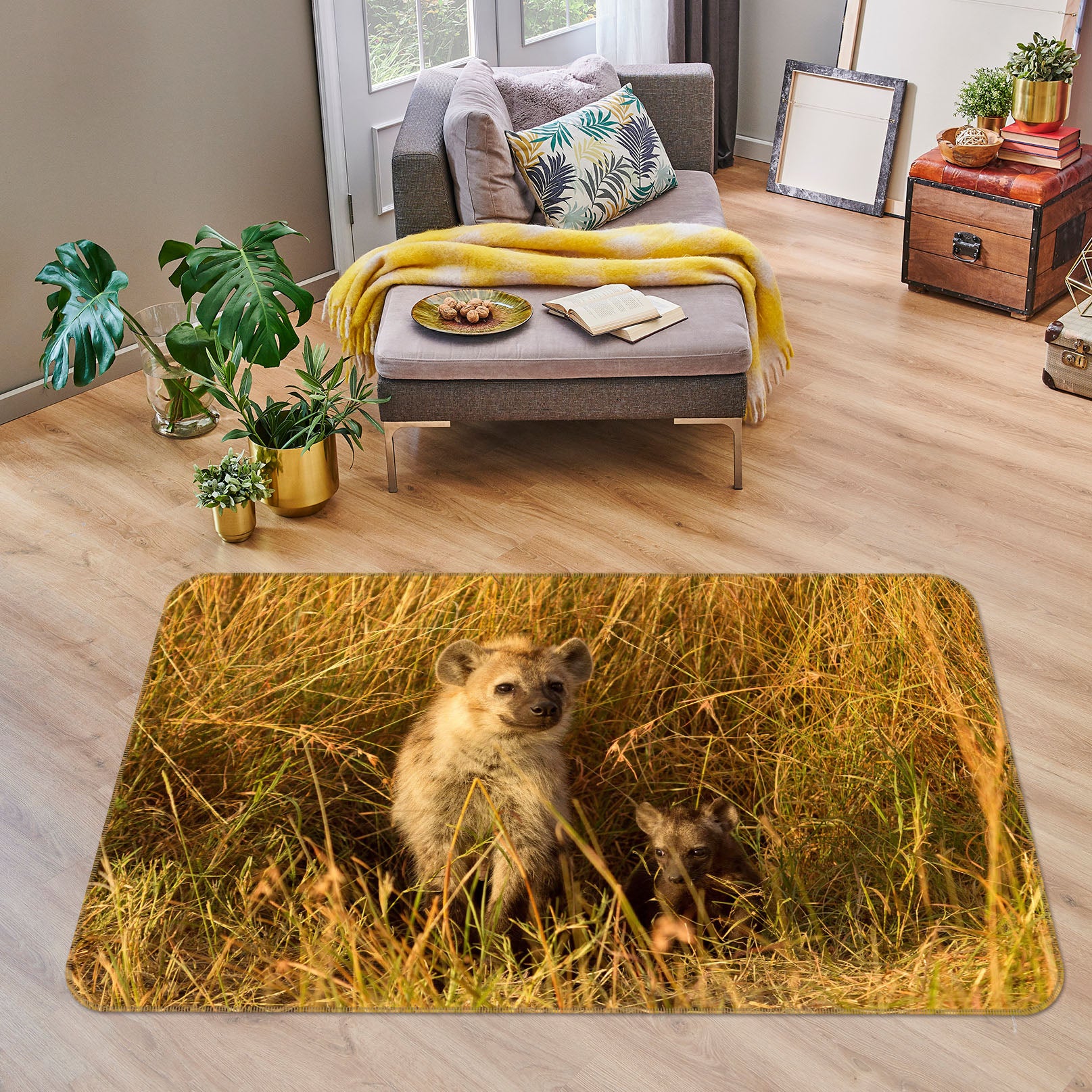 3D Weed Bear 068 Animal Non Slip Rug Mat