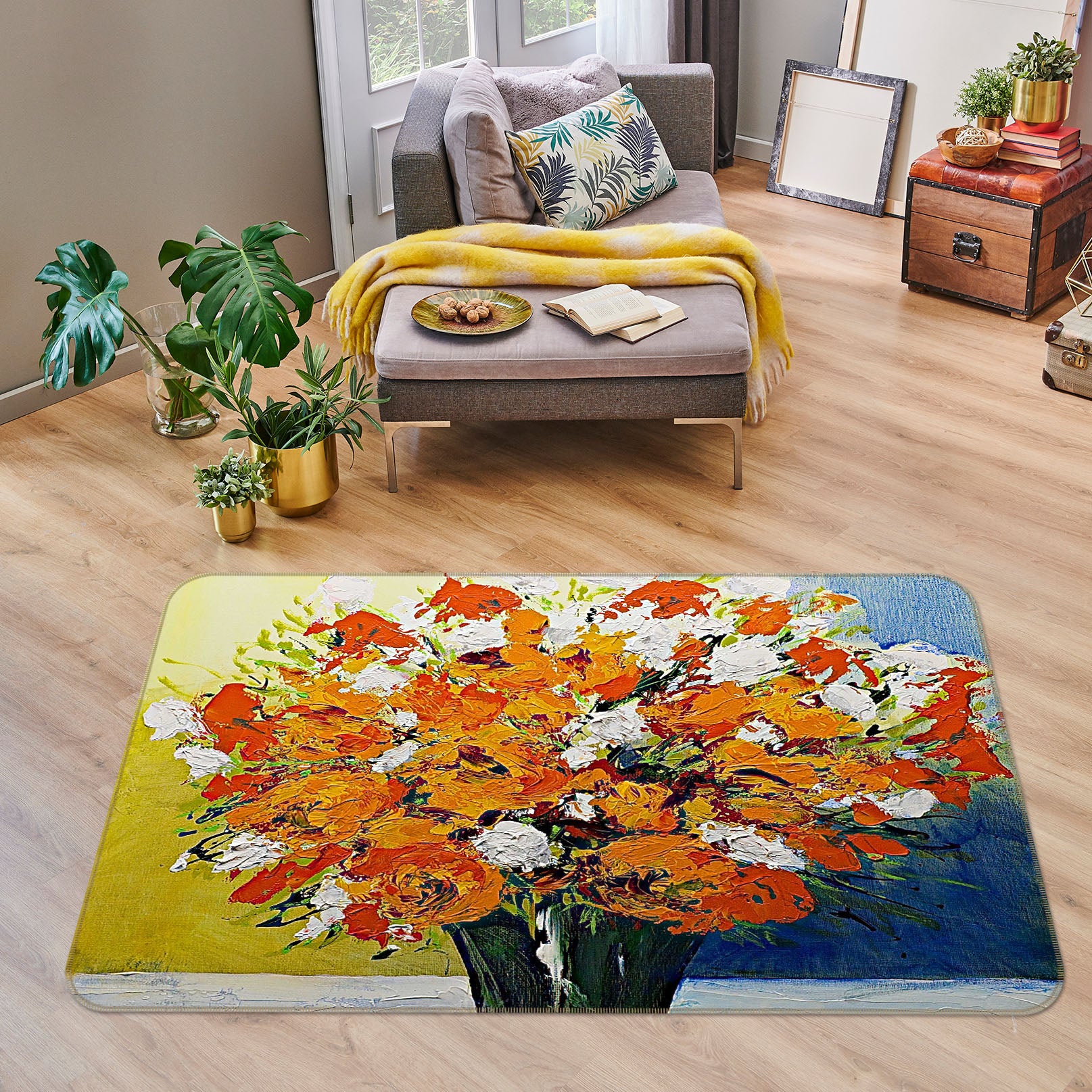 3D One And Only 1018 Allan P. Friedlander Rug Non Slip Rug Mat