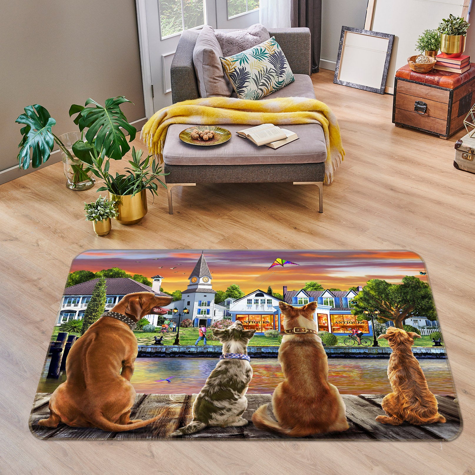 3D Watchdog 1072 Adrian Chesterman Rug Non Slip Rug Mat
