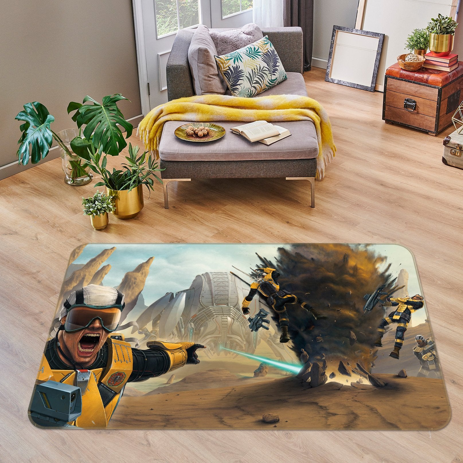 3D Battlefield 1093 Vincent Hie Rug Non Slip Rug Mat Mat AJ Creativity Home