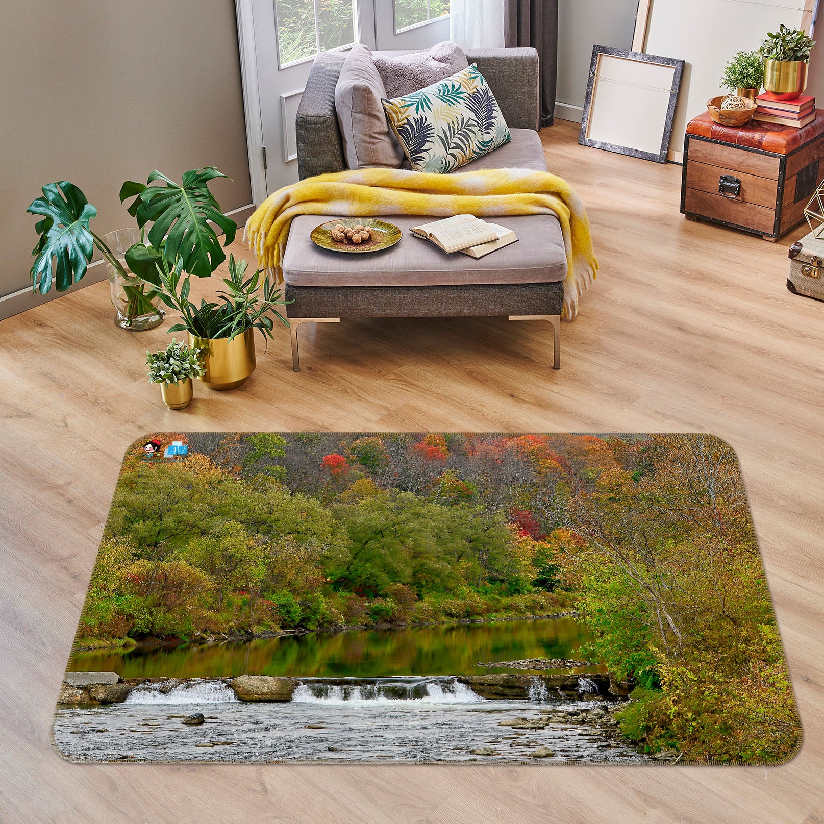 3D Forest 11193 Kathy Barefield Rug Non Slip Rug Mat