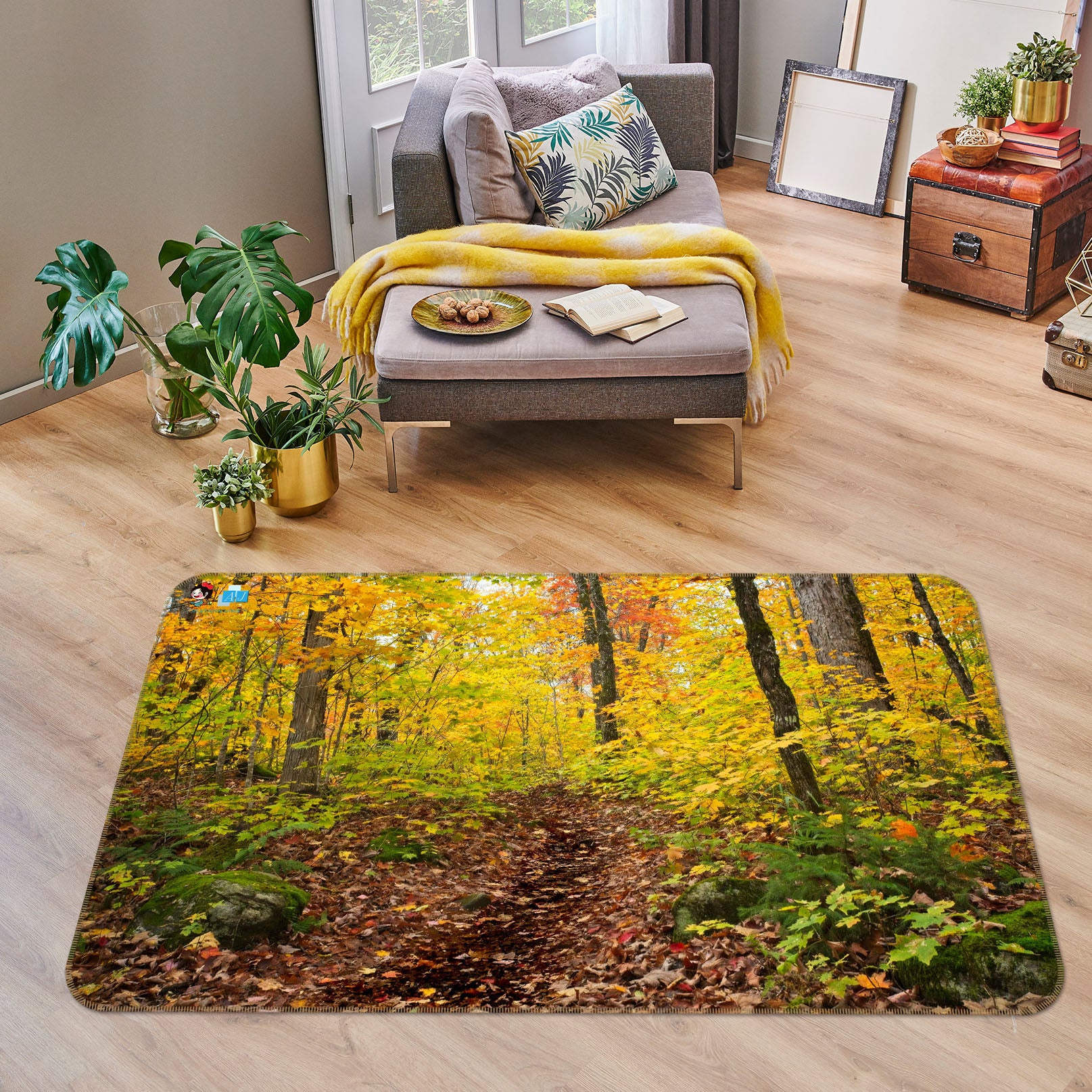 3D Forest 62200 Kathy Barefield Rug Non Slip Rug Mat