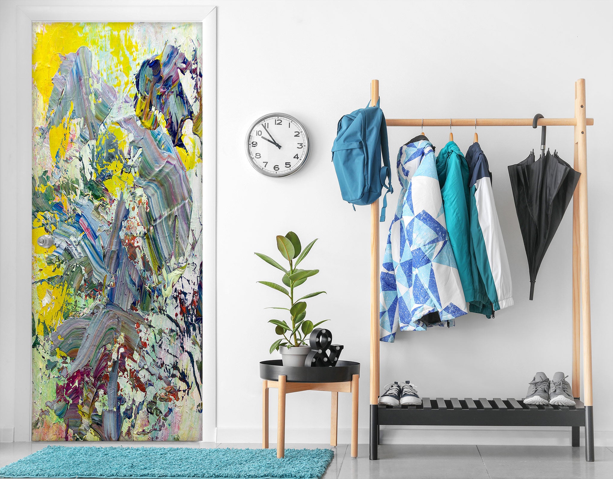 3D Paint Brush Texture 93182 Allan P. Friedlander Door Mural