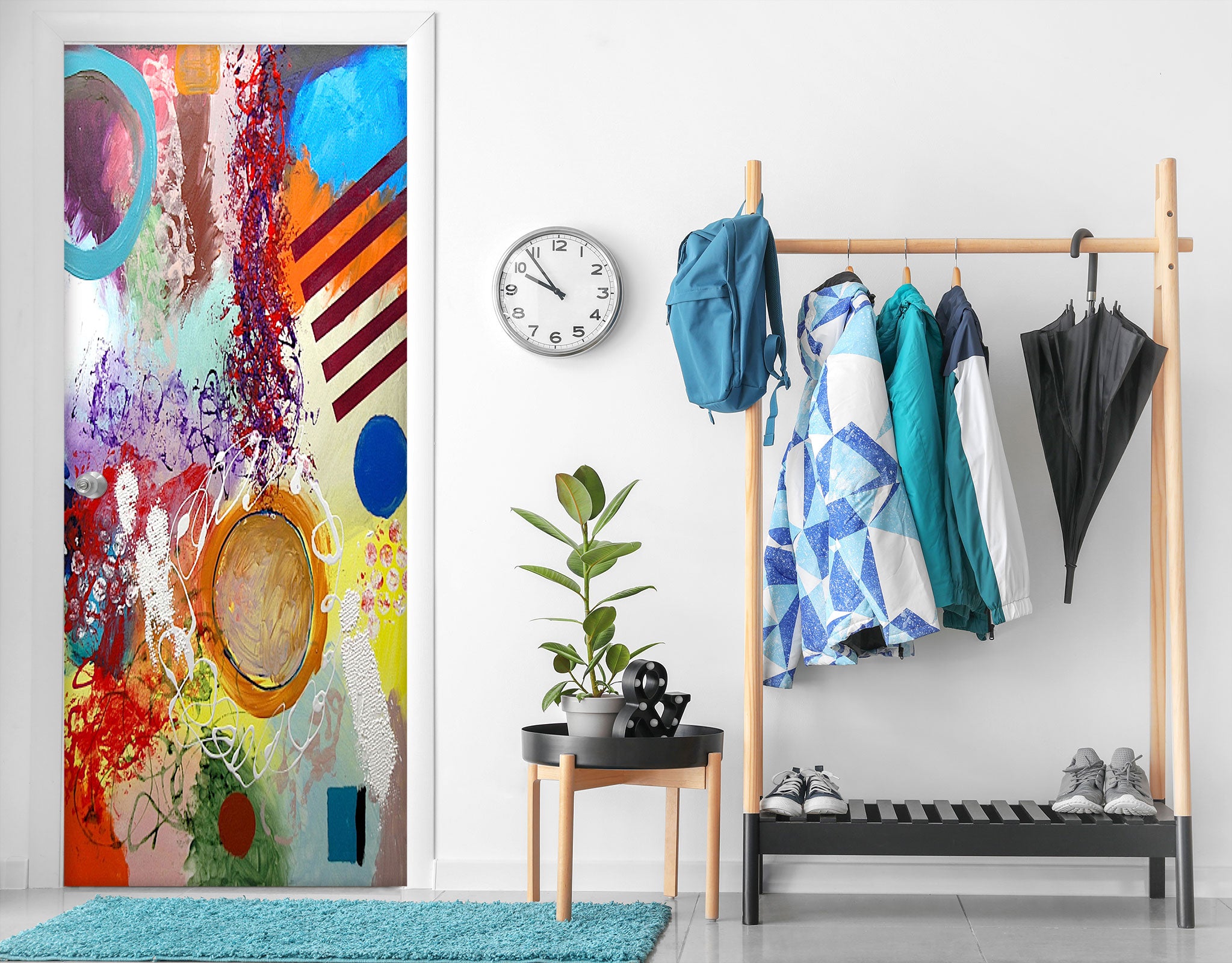 3D Colorful Pattern 9297 Allan P. Friedlander Door Mural