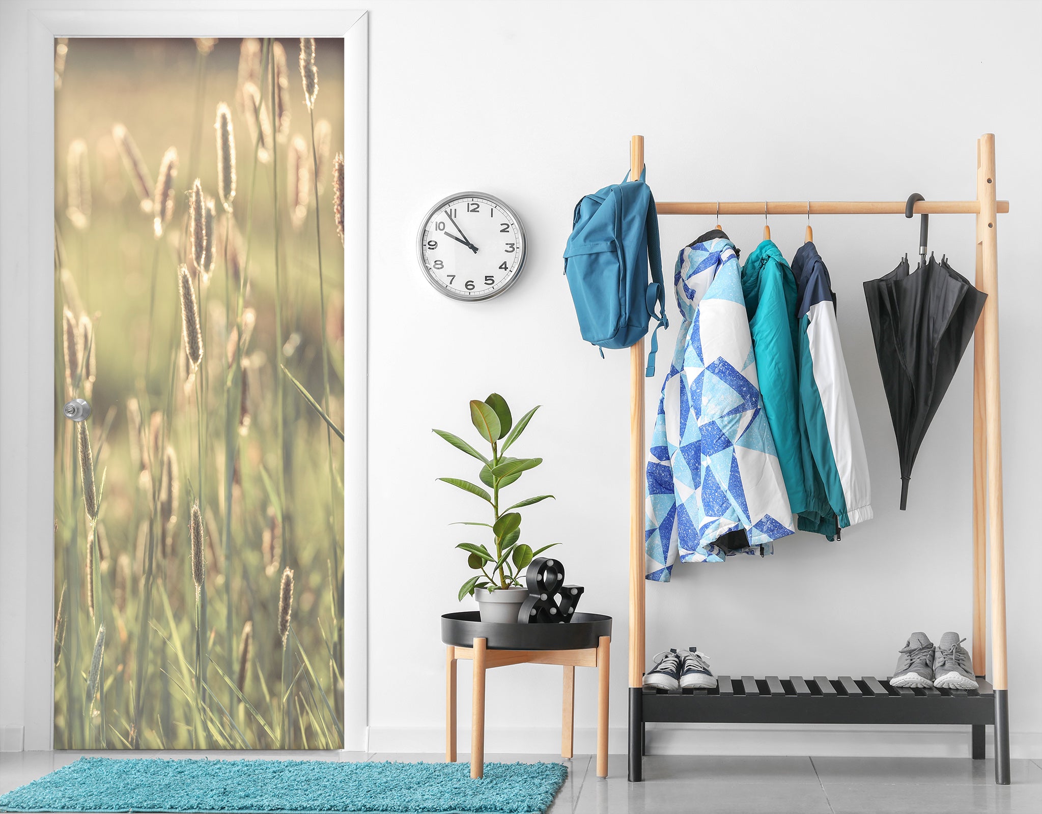 3D Green Grass 5074 Assaf Frank Door Mural