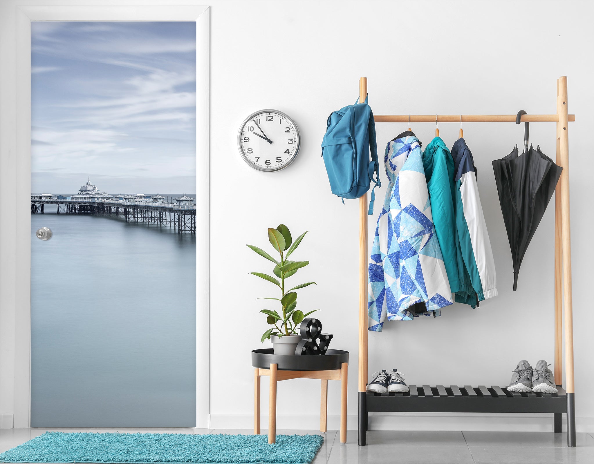 3D Bridge Water Surface 106156 Assaf Frank Door Mural